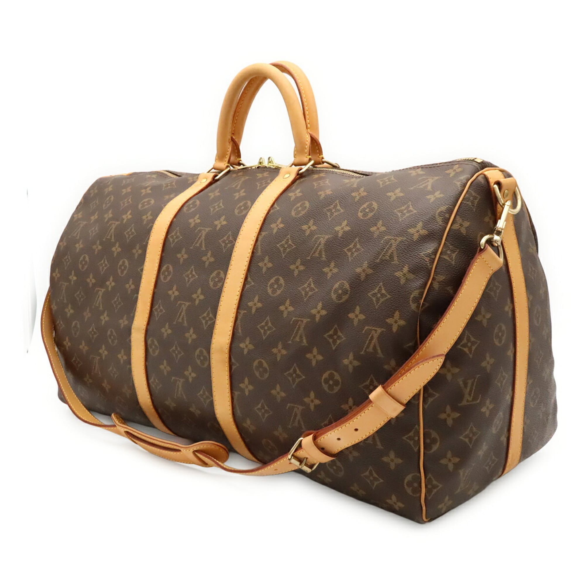 Louis Vuitton Brown Monogram Canvas Boston Bag Shoulder Bag (Pre-Owned)