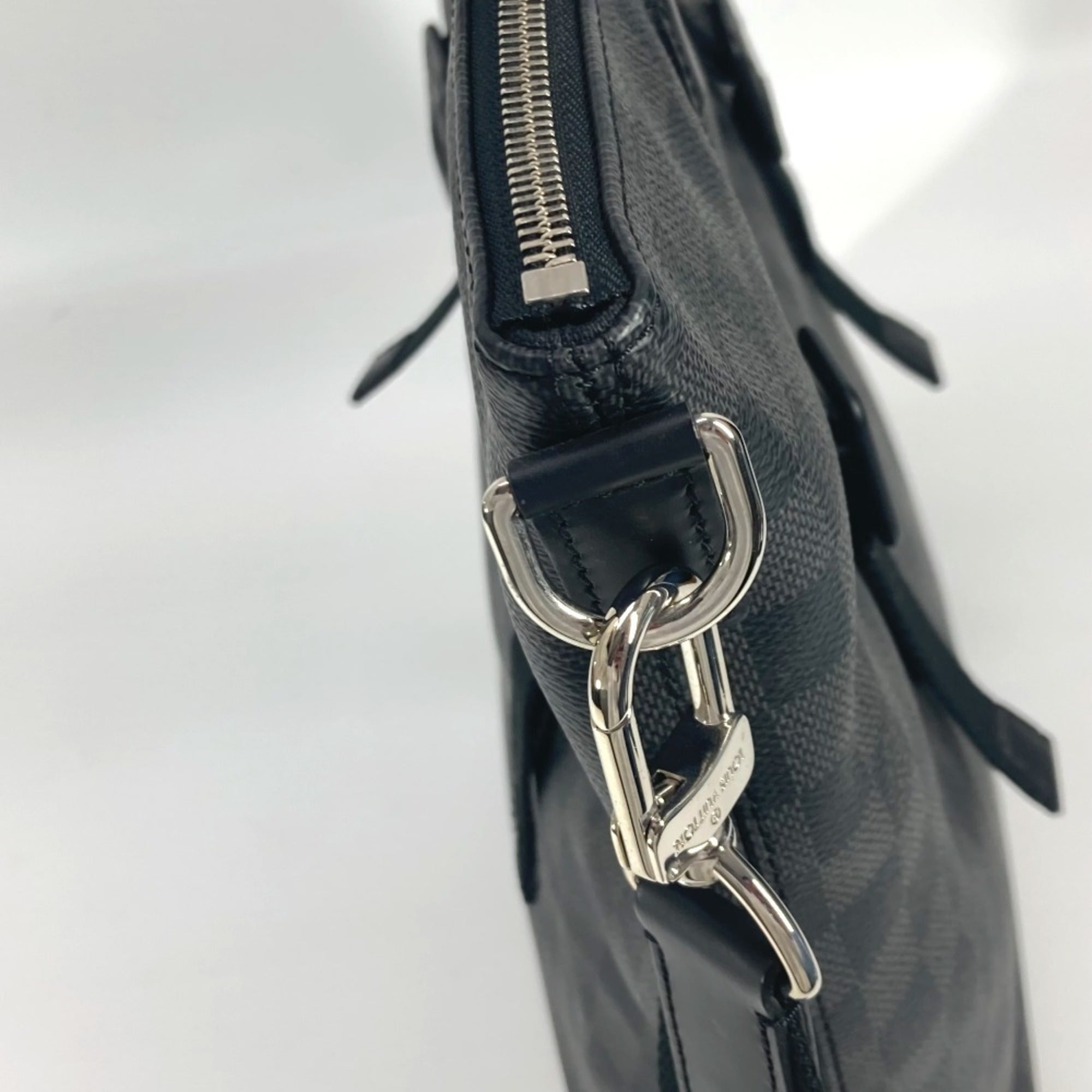 Louis Vuitton Black Damier Graphite Shoulder Bag Tote Bag (Pre-Owned)