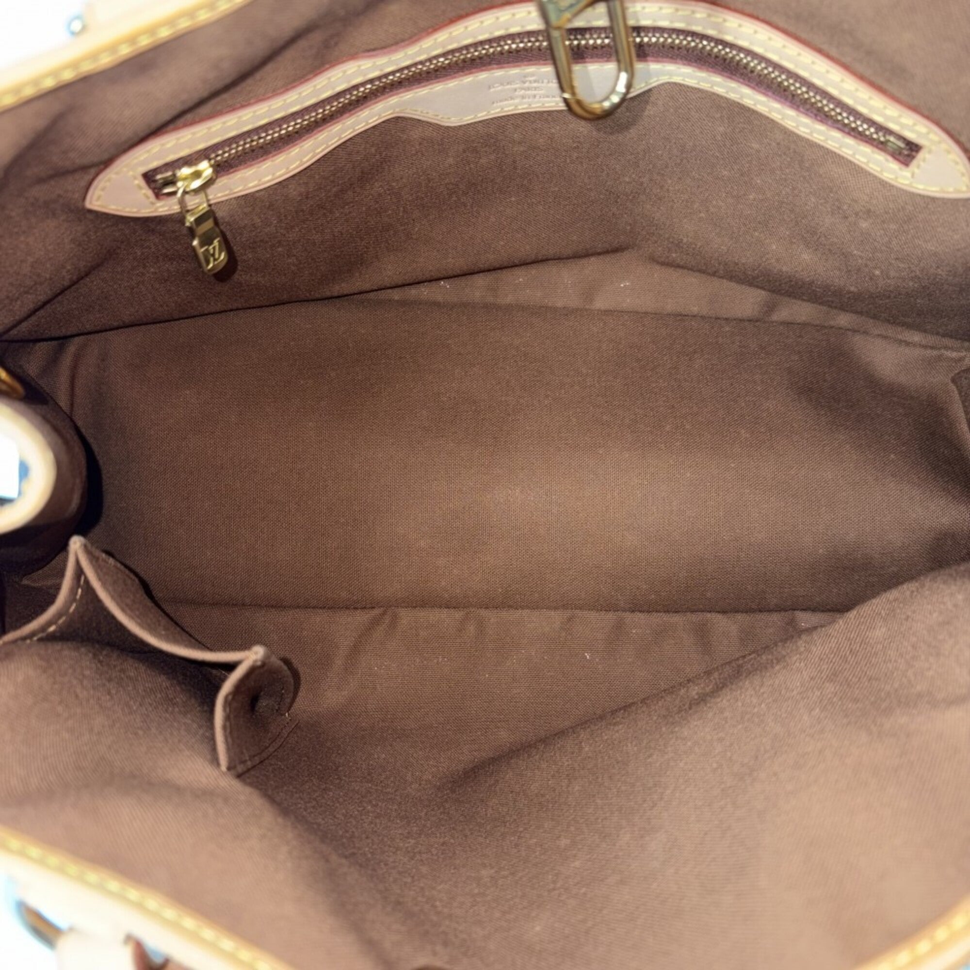 Louis Vuitton Brown Monogram Canvas Handbag Tote Bag (Pre-Owned)