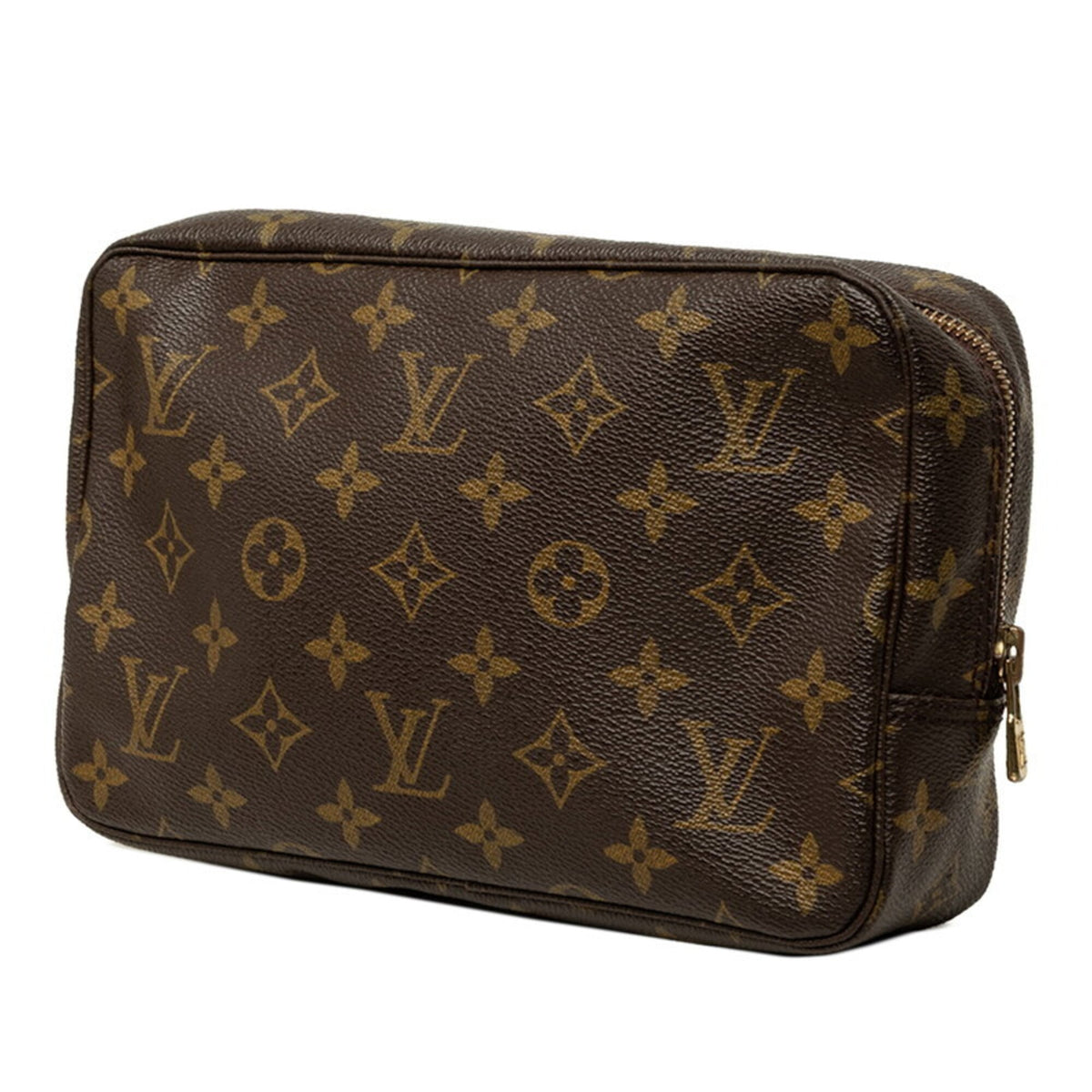 Louis Vuitton Brown Pvc Leather Handbag Pouch (Pre-Owned)