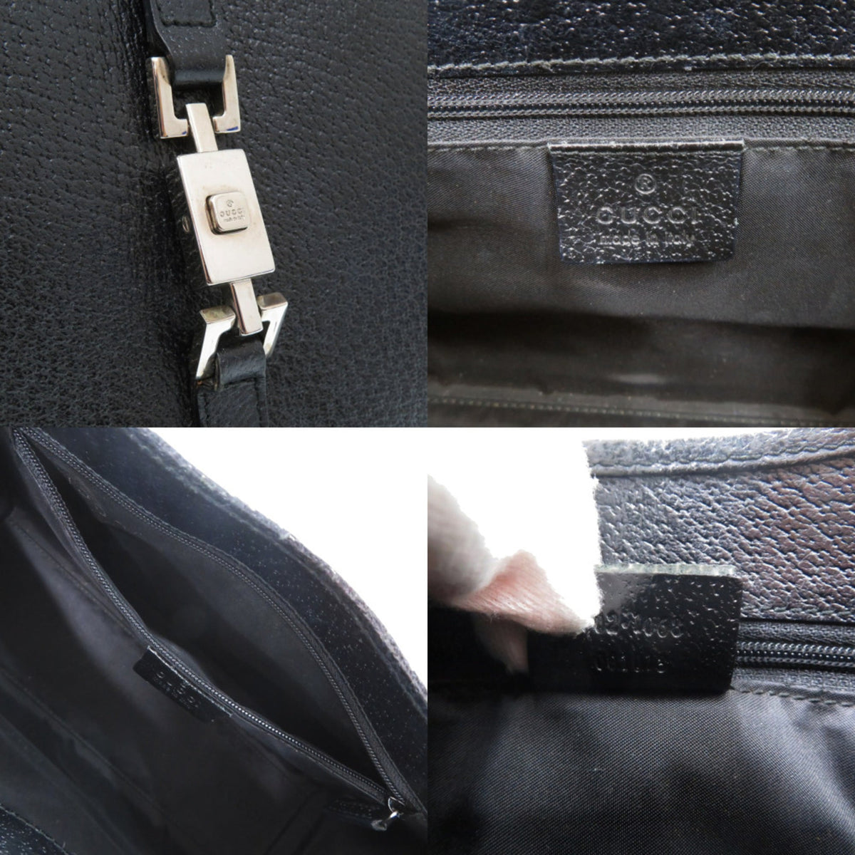 Gucci Black Leather Handbag (Pre-Owned)
