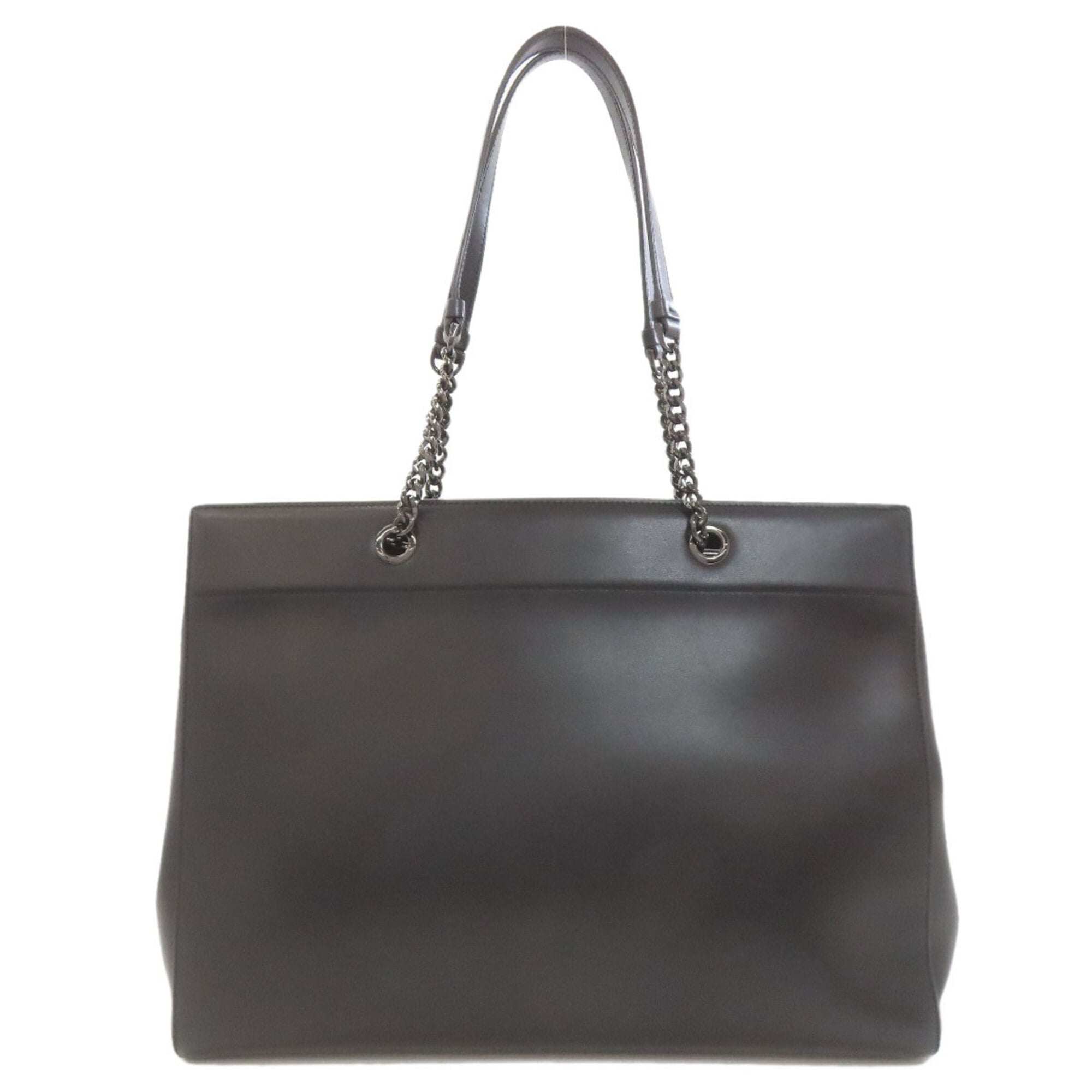Salvatore Ferragamo Black Leather Tote Bag (Pre-Owned)