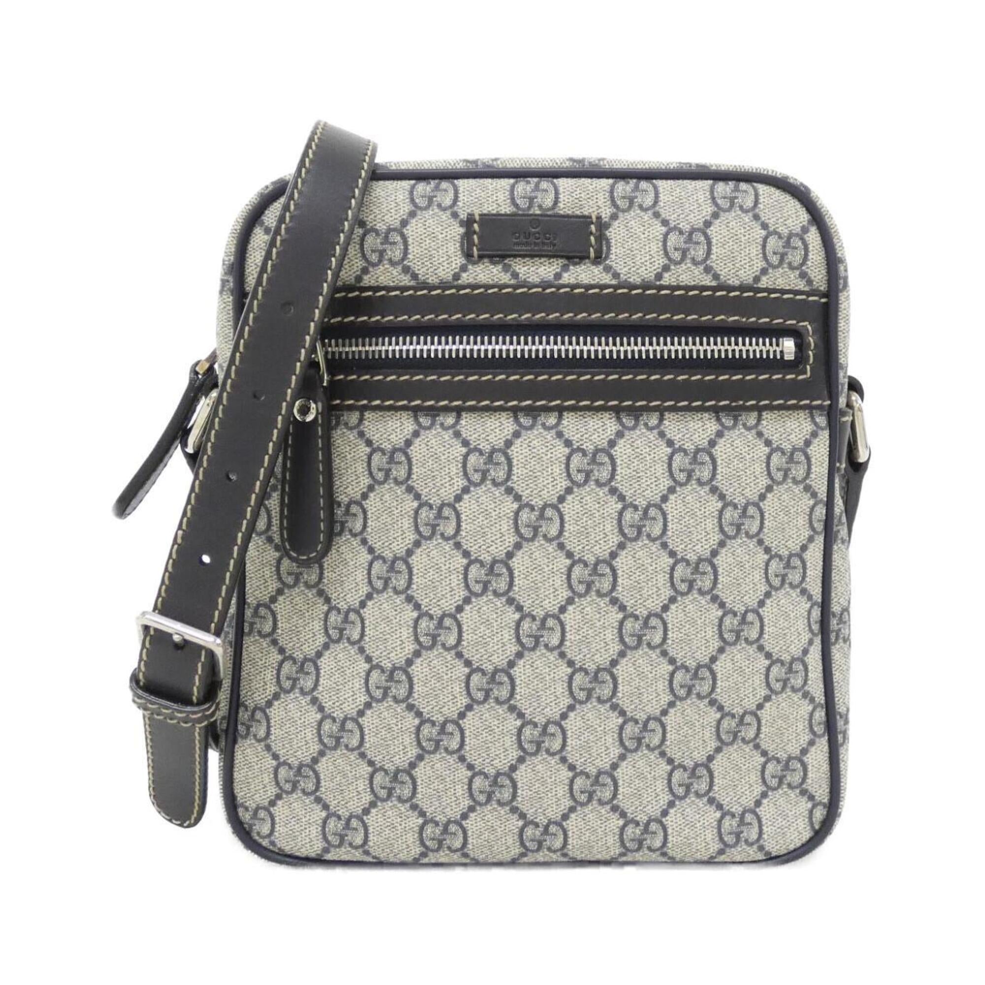 Gucci Beige Blue Gg Plus Shoulder Bag (Pre-Owned)