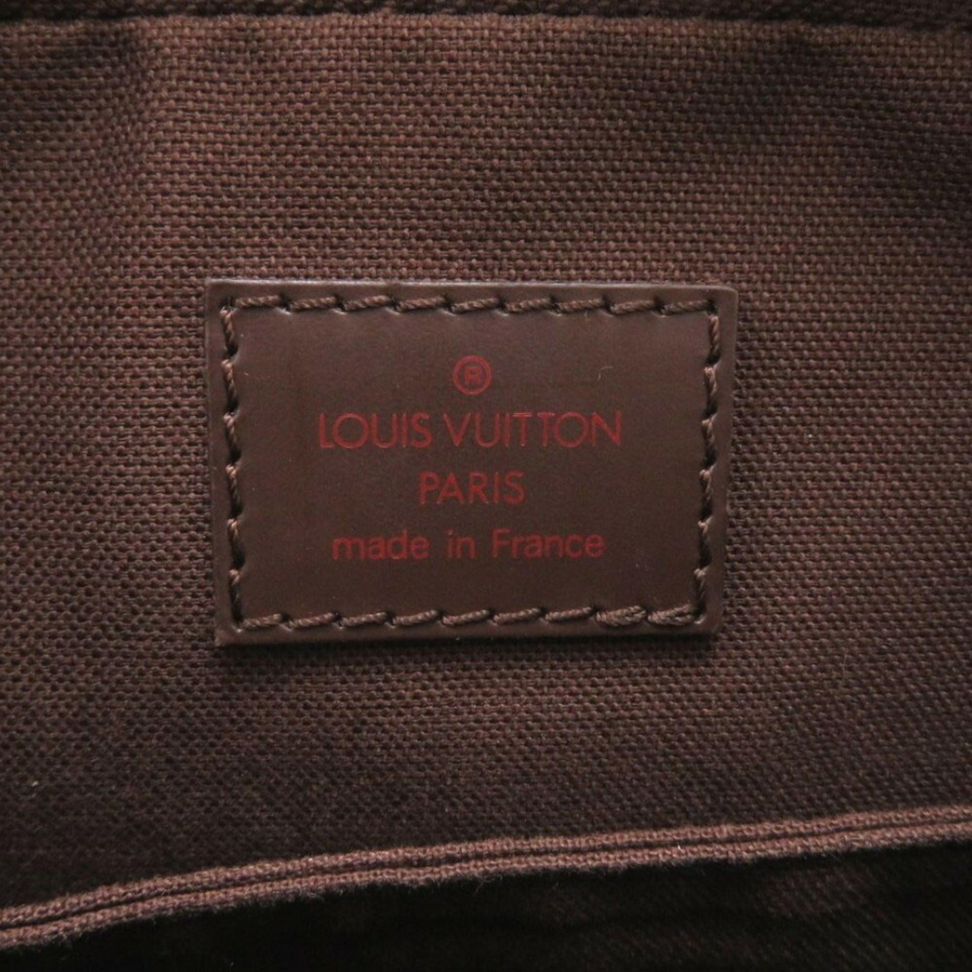 Louis Vuitton Ebene Damier Canvas Shoulder Bag (Pre-Owned)