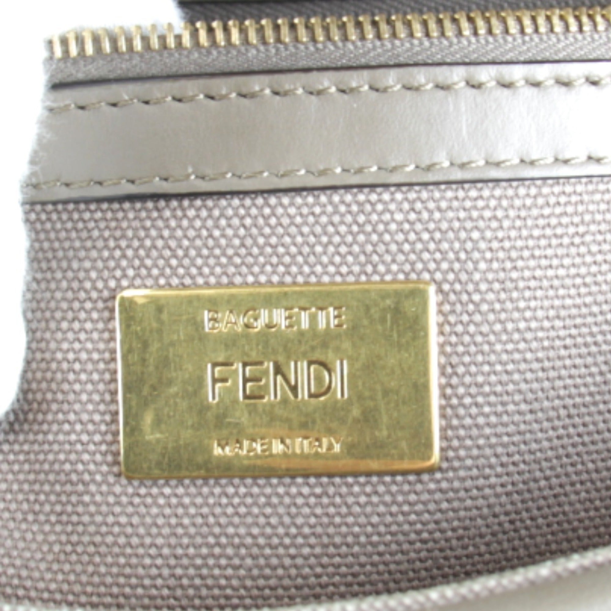 Fendi Pink Canvas Shoulder Bag (Pre-Owned)