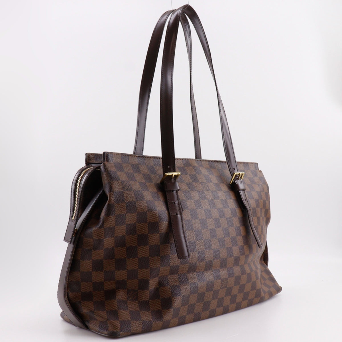 Louis Vuitton Brown Damier Canvas Tote Bag (Pre-Owned)