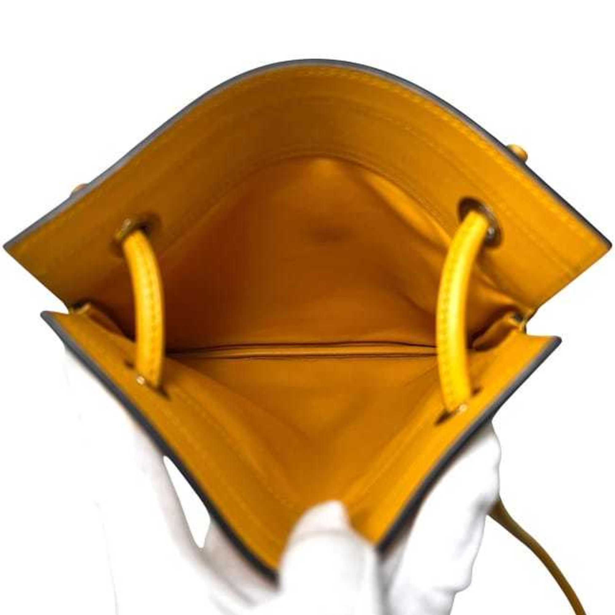 Hermes Yellow Leather Swift Leather Shoulder Bag (Pre-Owned)