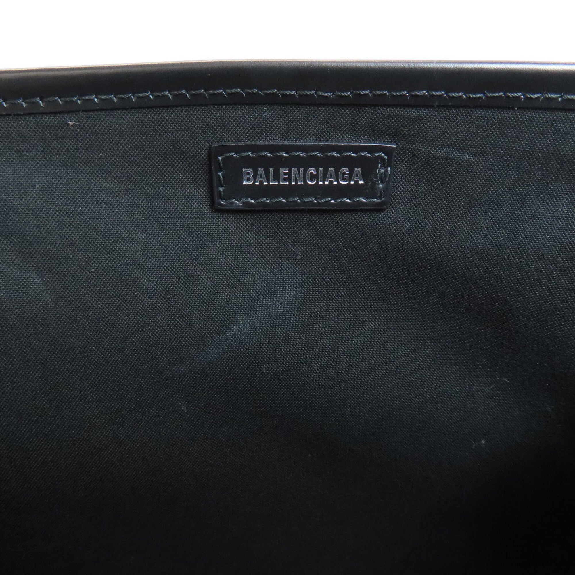 Balenciaga Black White Canvas Handbag (Pre-Owned)