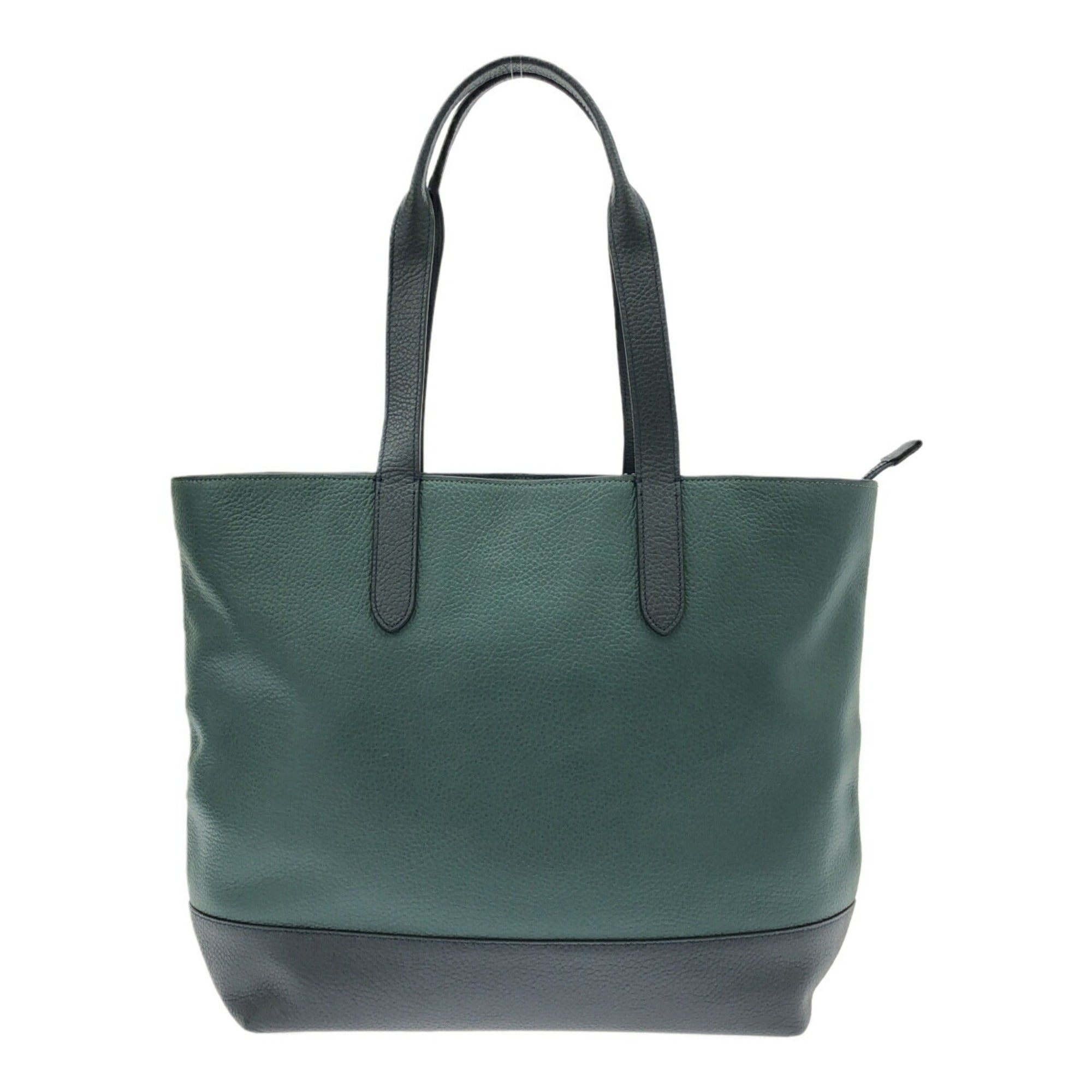 Coach Navy Leather Tote Bag (Pre-Owned)