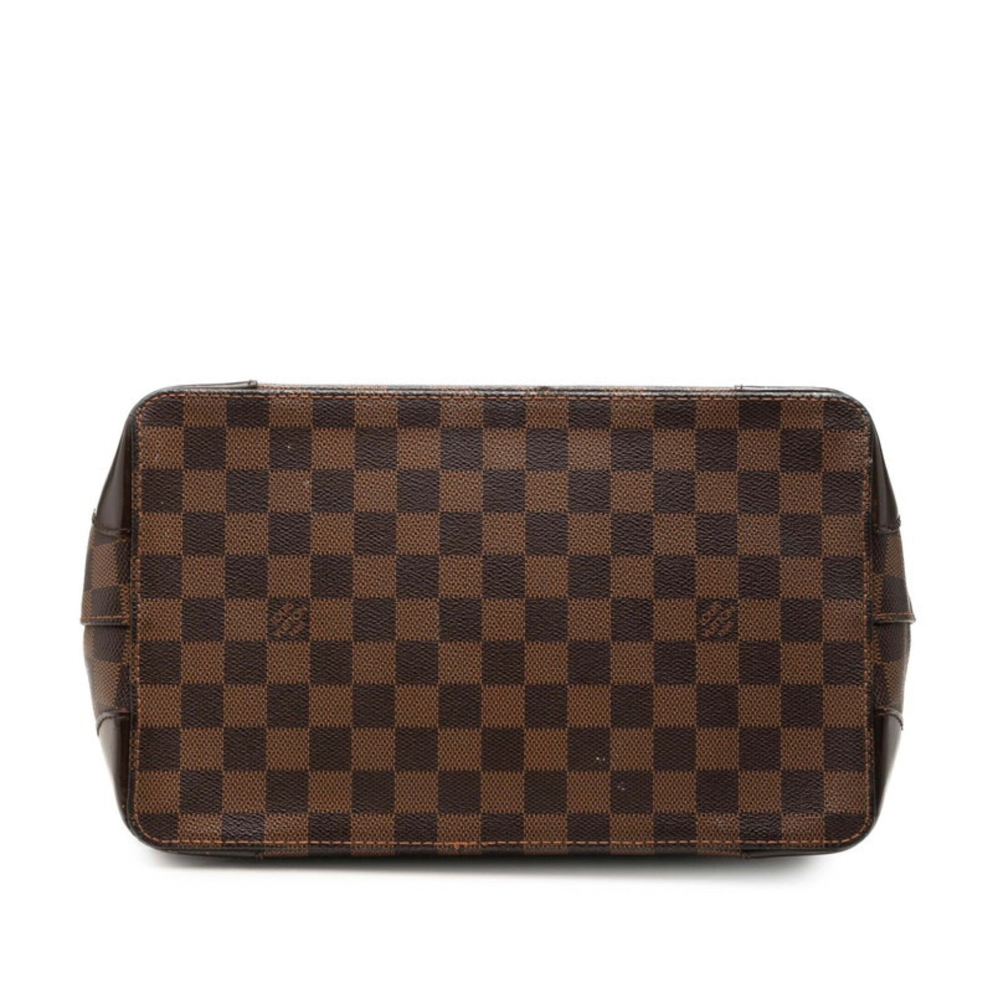 Louis Vuitton Brown Pvc Leather Handbag Tote Bag (Pre-Owned)
