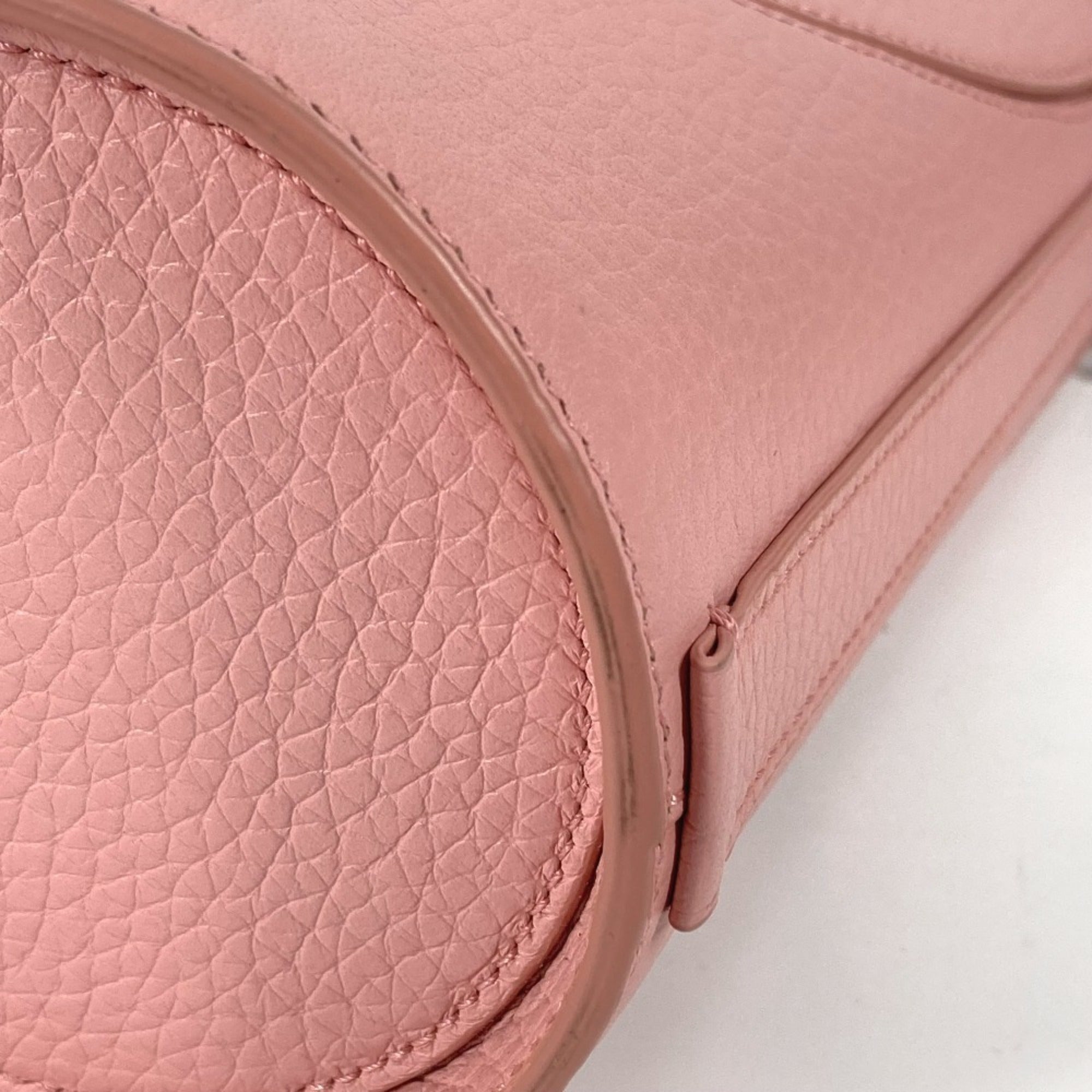 Tiffany Pink Leather Handbag Pochette Shoulder Bag Sling Bag (Pre-Owned)