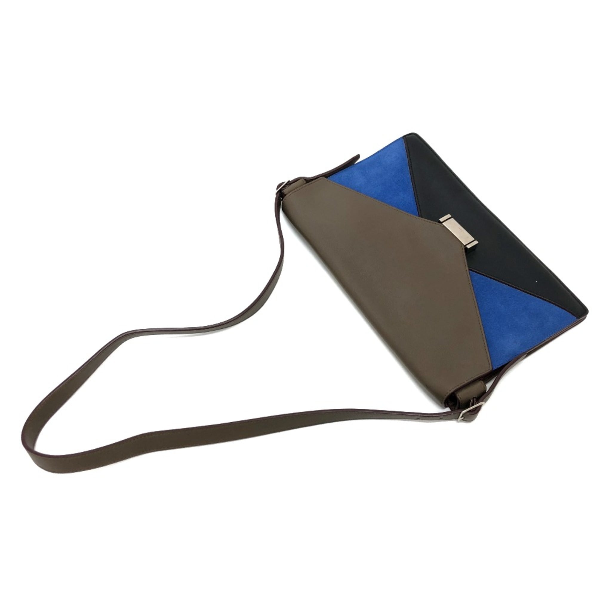 Celine Brown Leather Shoulder Bag (Pre-Owned)
