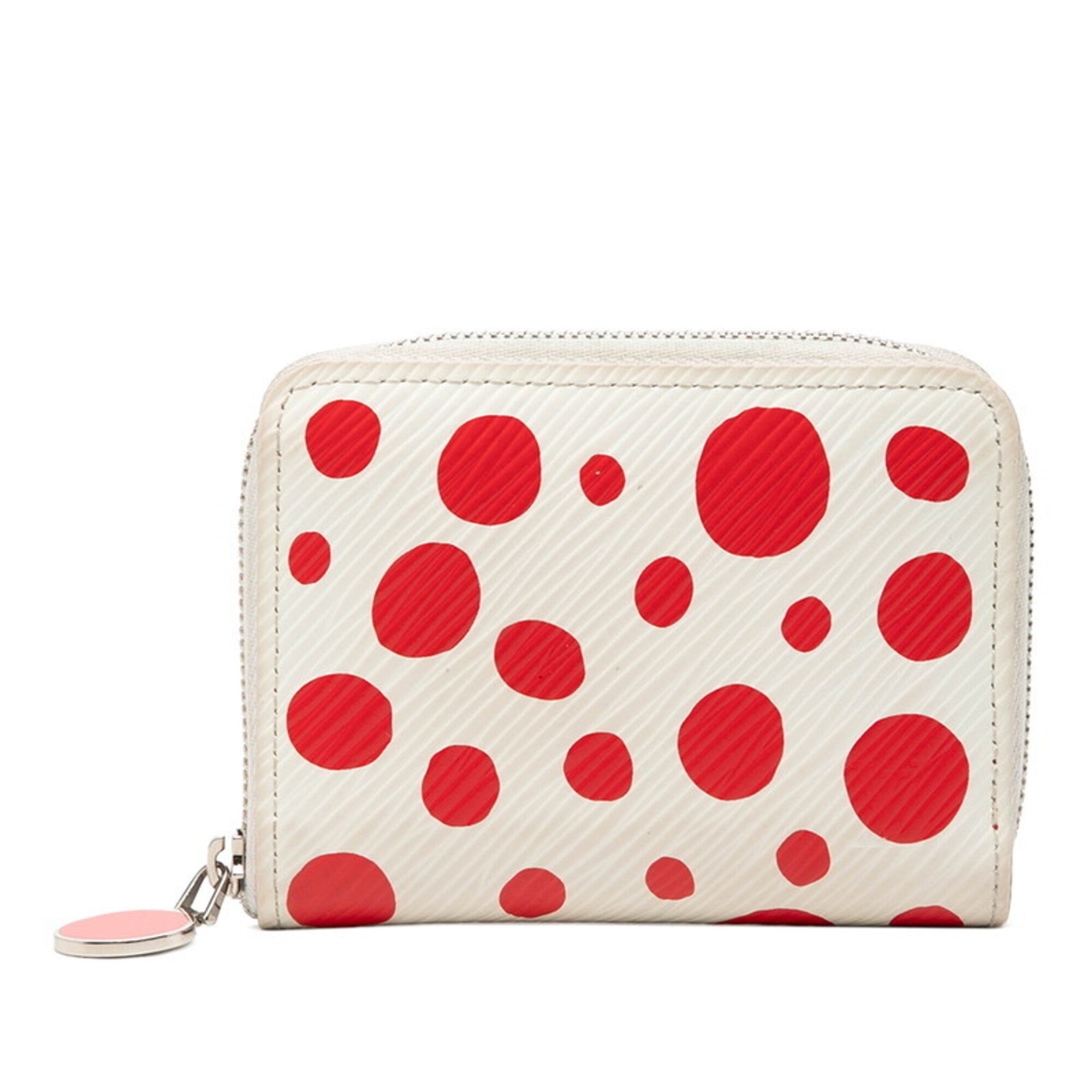 Louis Vuitton Epi Red Color White Leather Long Wallet (Bi-Fold) (Pre-Owned)