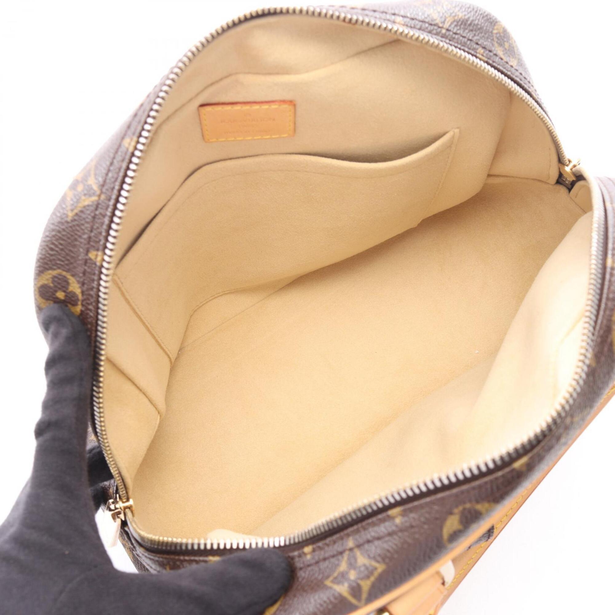 Louis Vuitton Brown Coated Canvas Pvc Monogram Leather Handbag (Pre-Owned)