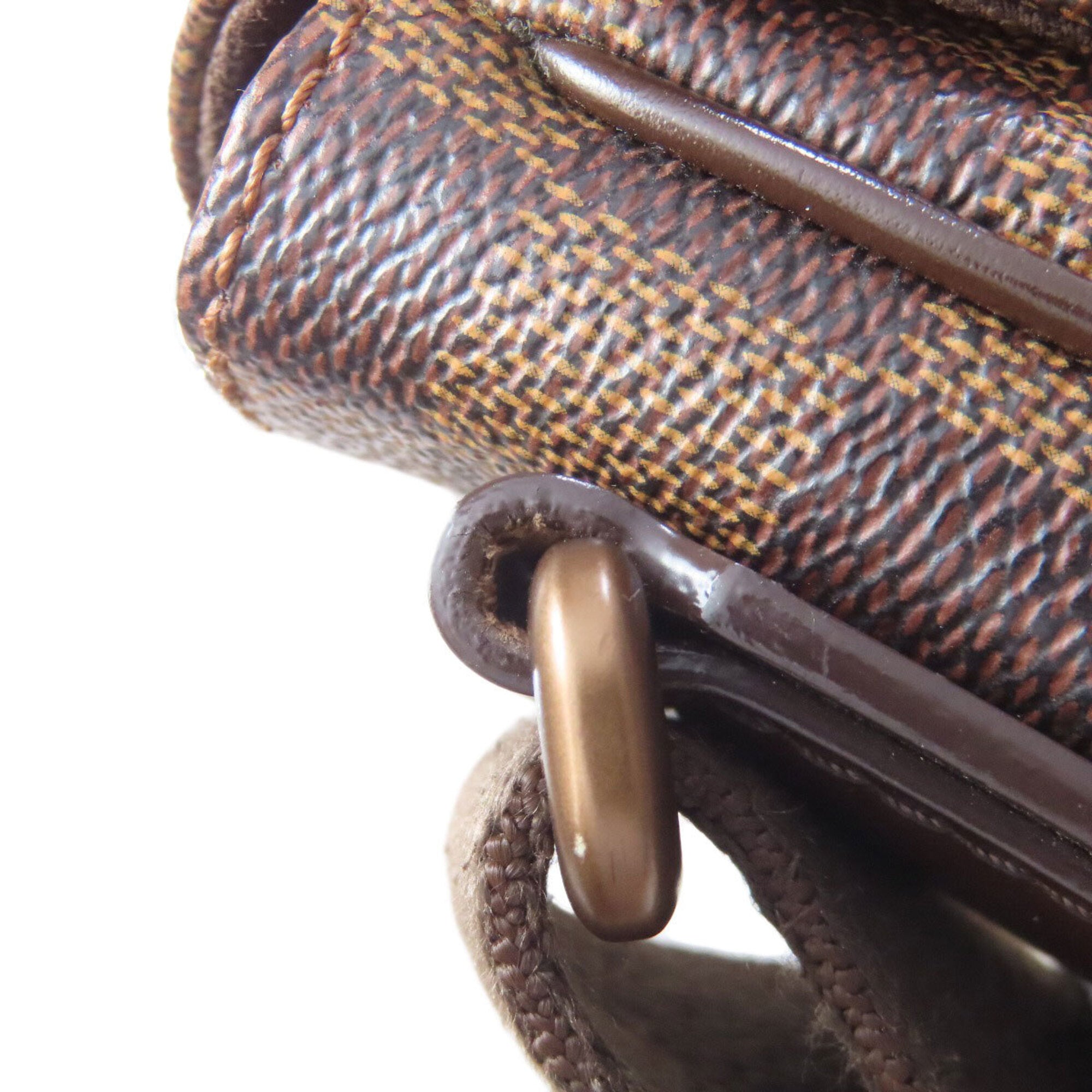 Louis Vuitton Brown Damier Canvas Ebene Damier Canvas Shoulder Bag (Pre-Owned)