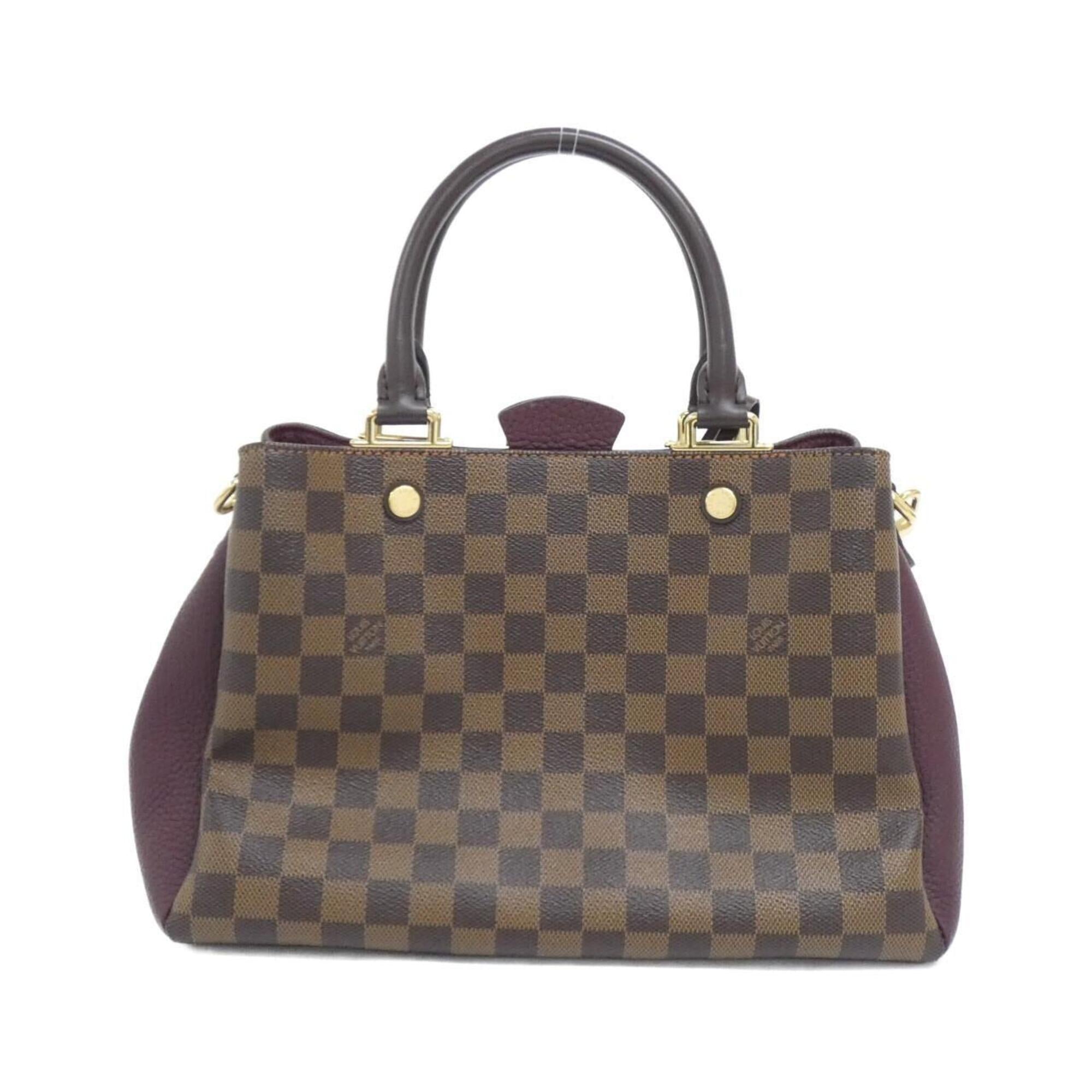 Louis Vuitton Bordeaux Ebene Coated Canvas Handbag (Pre-Owned)
