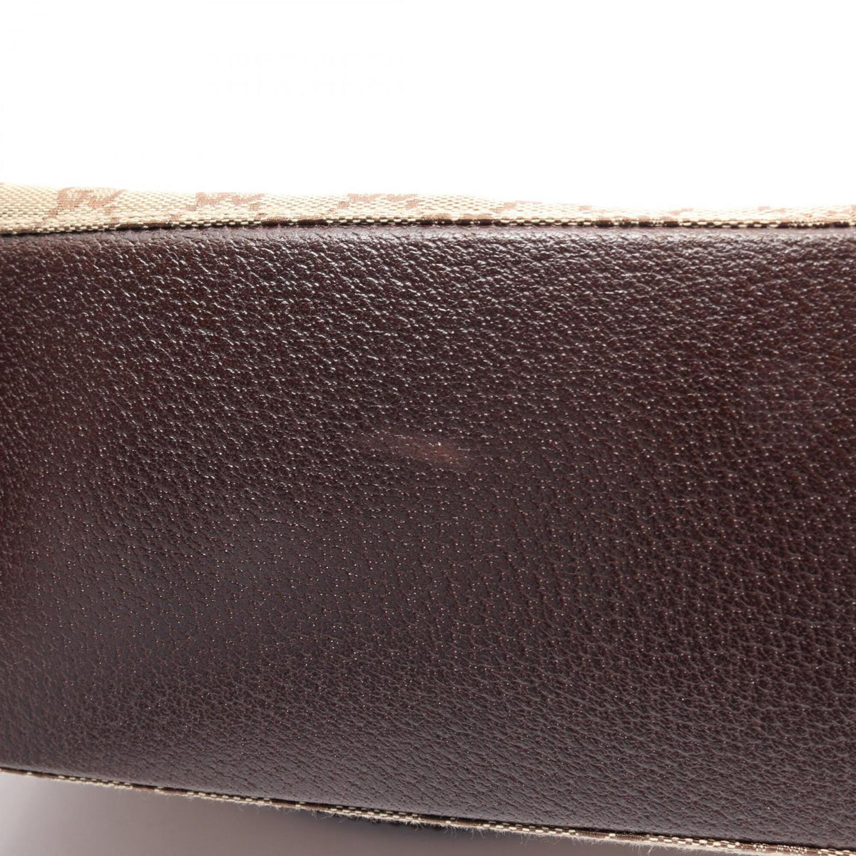 Gucci Beige Brown Gg Canvas Leather Handbag Tote Bag (Pre-Owned)