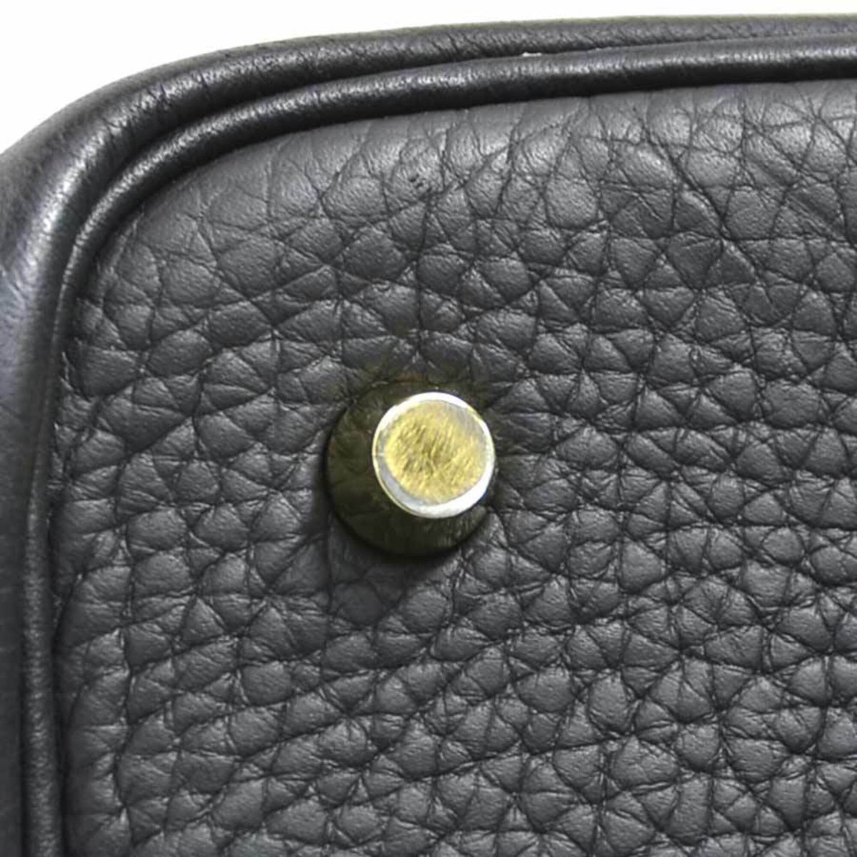 Hermes Black Taurillon Clemence Leather Handbag (Pre-Owned)