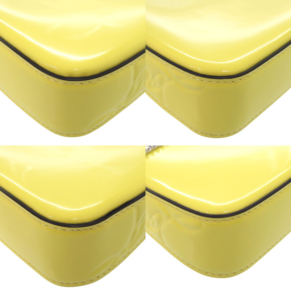 Christian Louboutin Yellow Patent Leather Shoulder Bag (Pre-Owned)