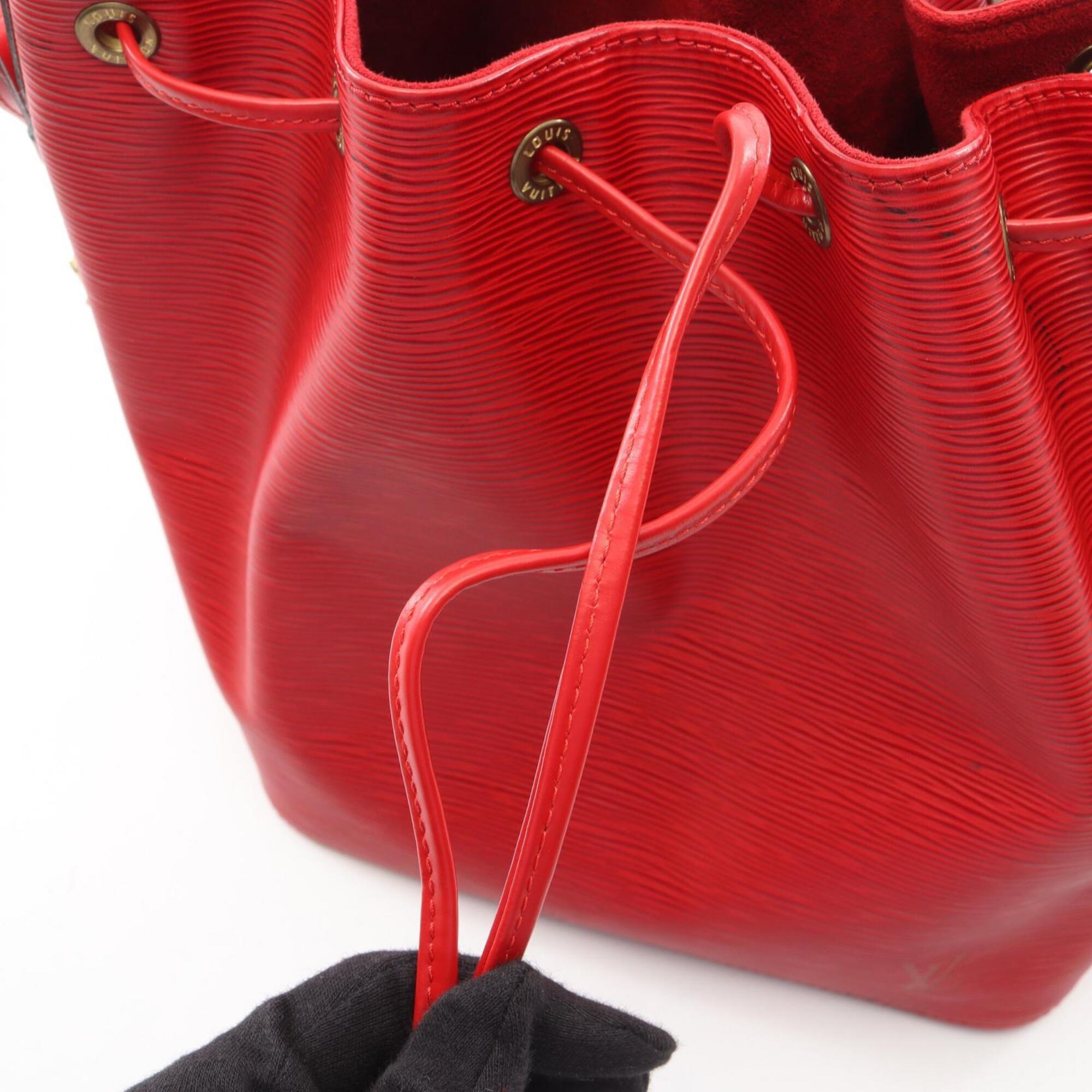 Louis Vuitton Red Color Leather Handbag Shoulder Bag (Pre-Owned)