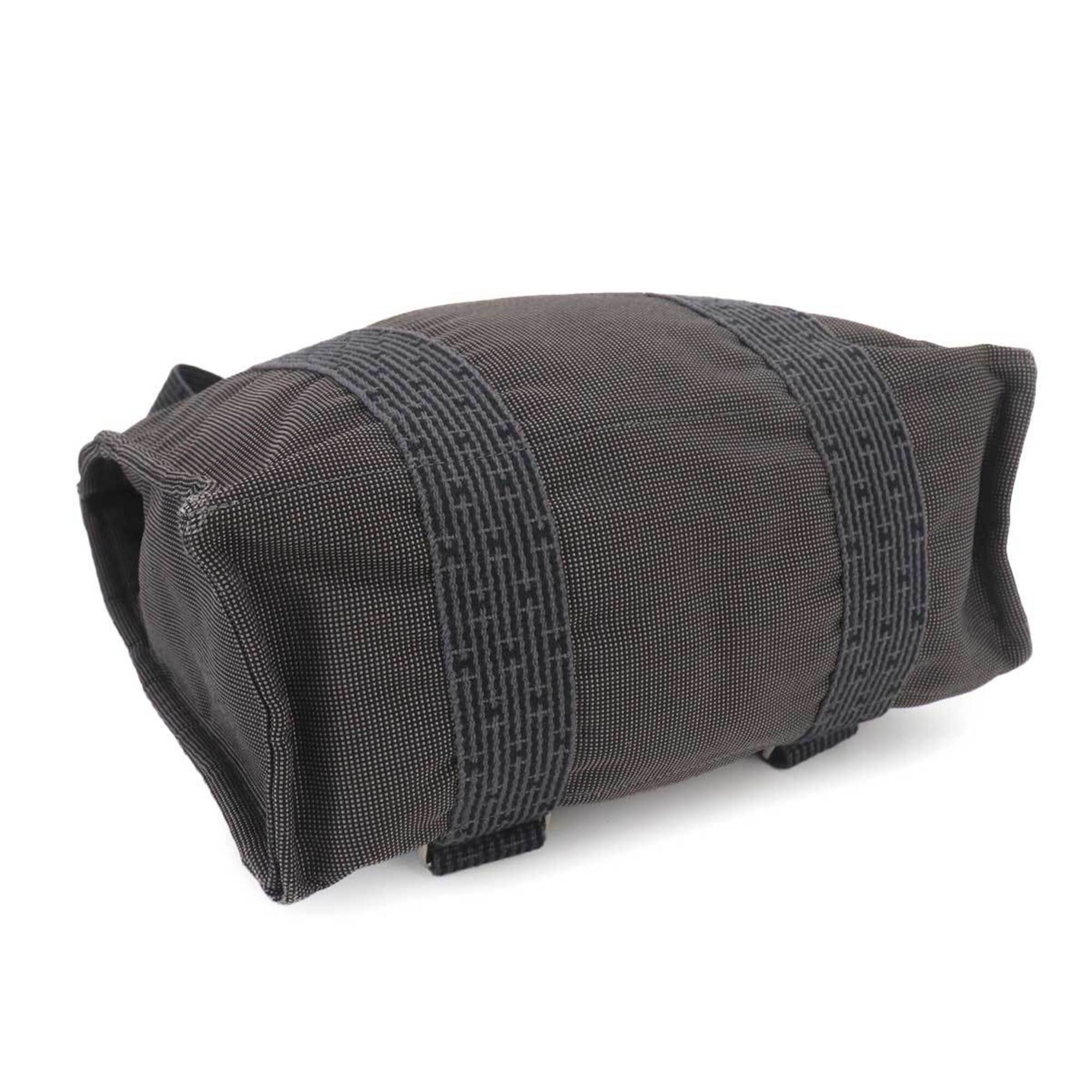 Hermes Gray Canvas Backpack (Pre-Owned)