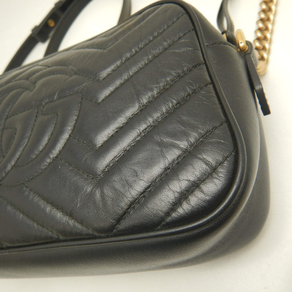 Gucci Black Leather Shoulder Bag (Pre-Owned)