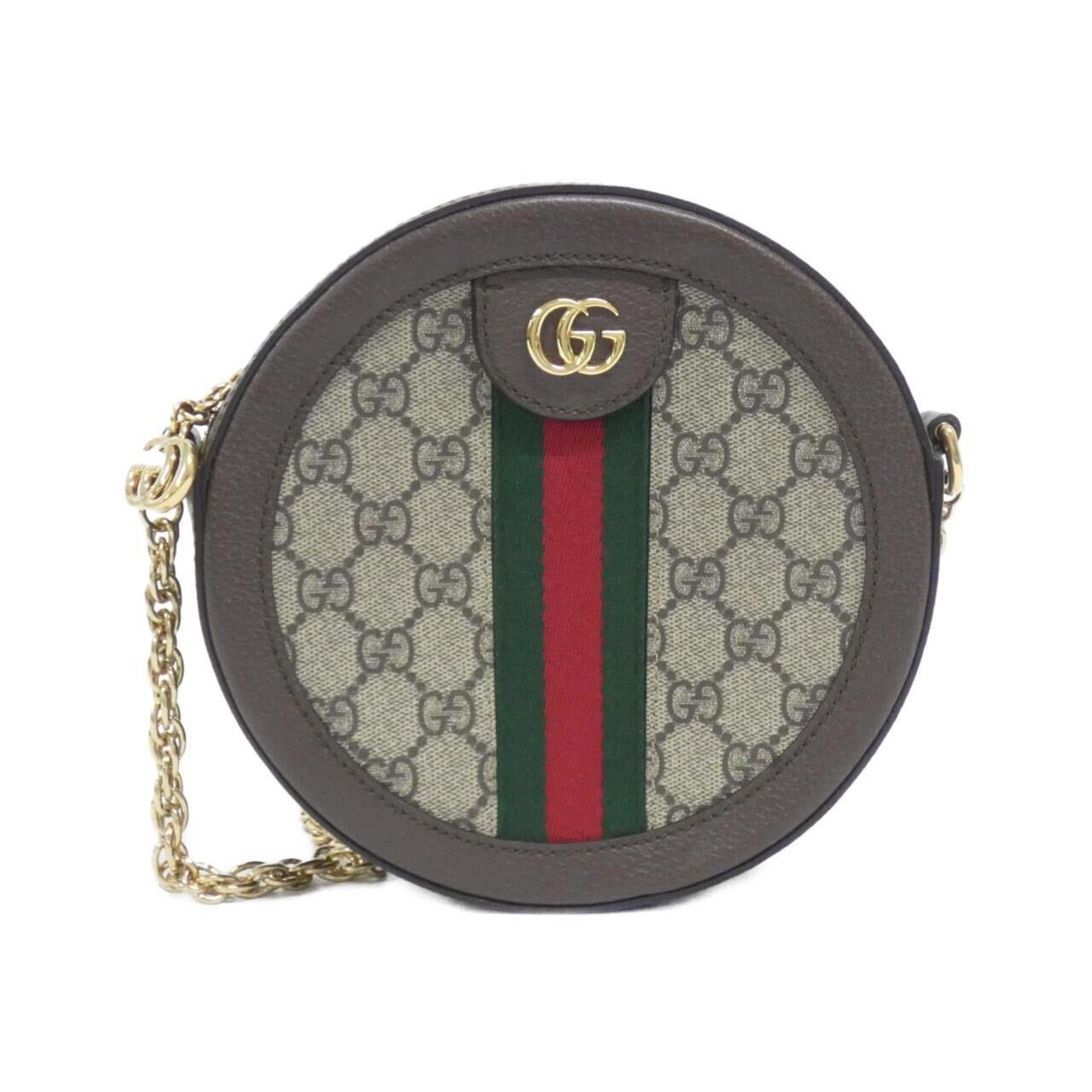 Gucci Beige Brown Gg Supreme Shoulder Bag (Pre-Owned)