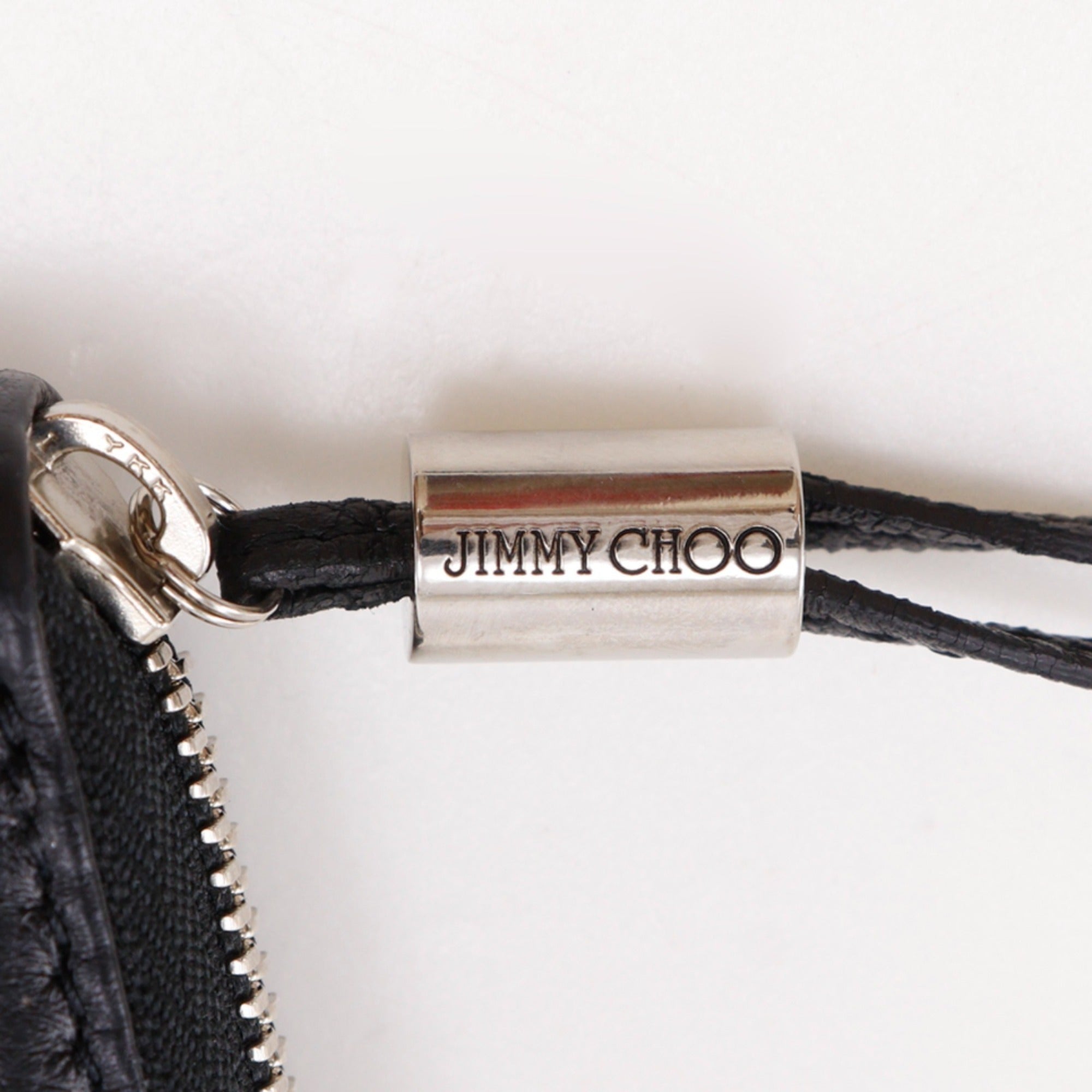 Jimmy Choo Black Leather Long Wallet (Bi-Fold) (Pre-Owned)