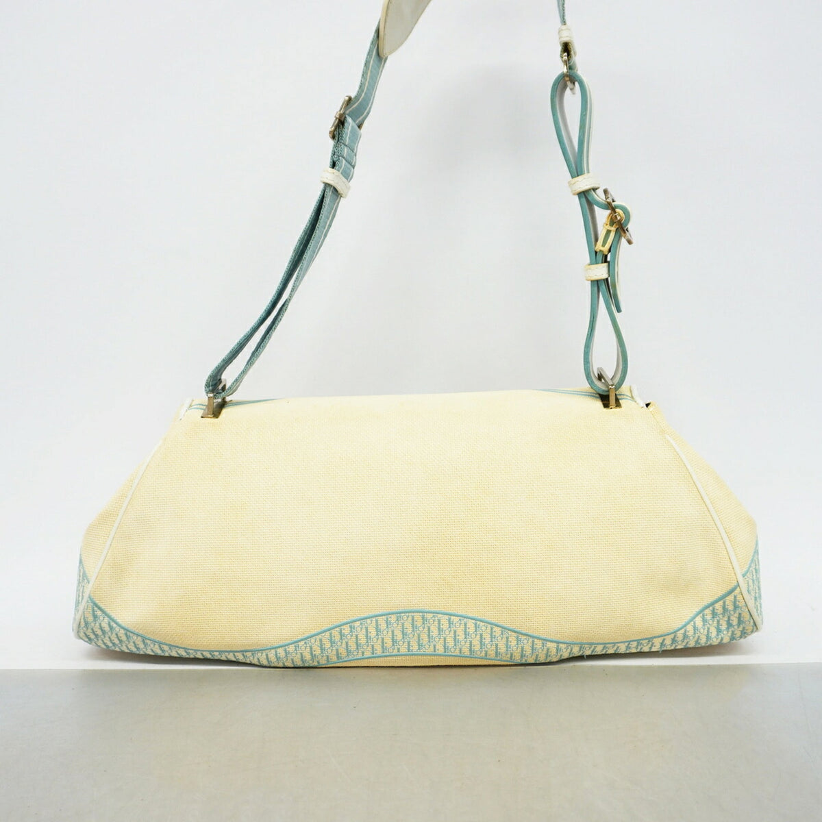 Christian Dior Ivory Canvas Shoulder Bag (Pre-Owned)