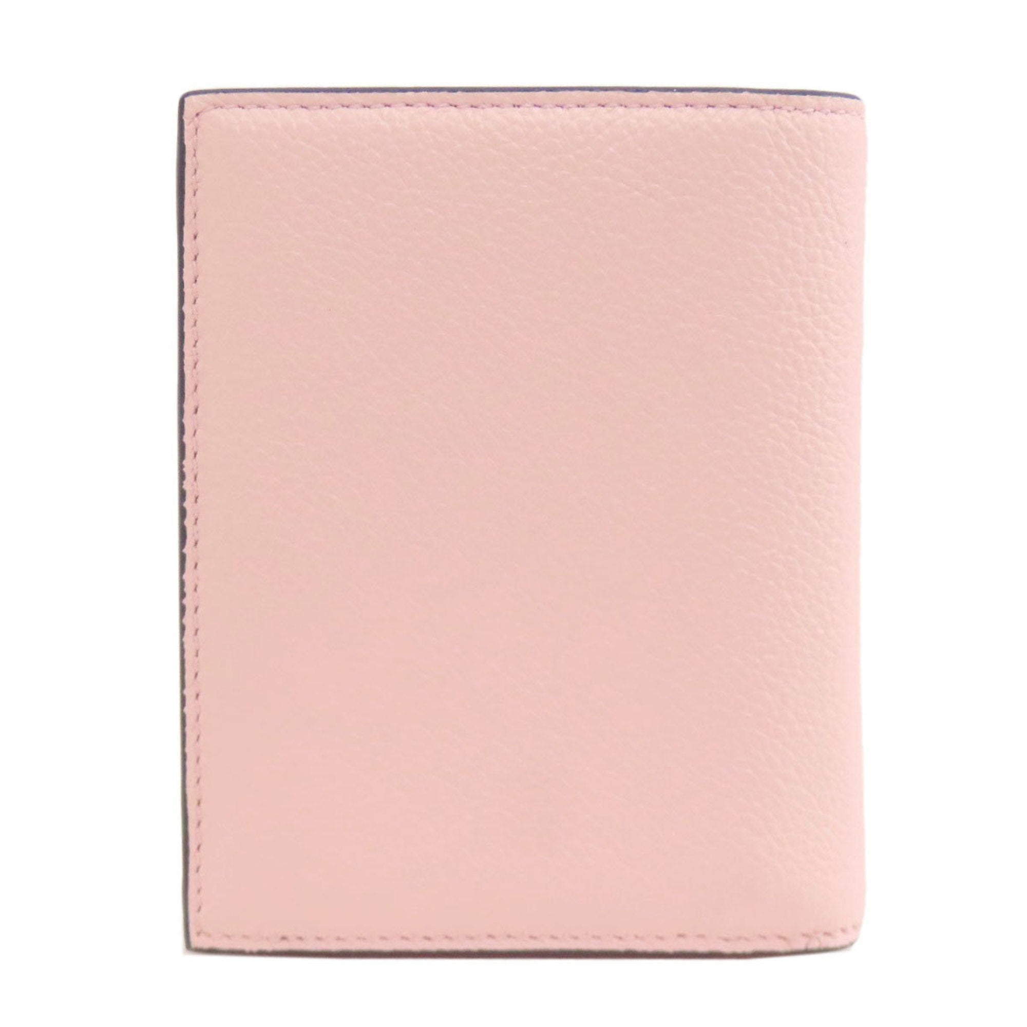 Salvatore Ferragamo Gancini Pink Leather Wallet (Bi-Fold) (Pre-Owned)