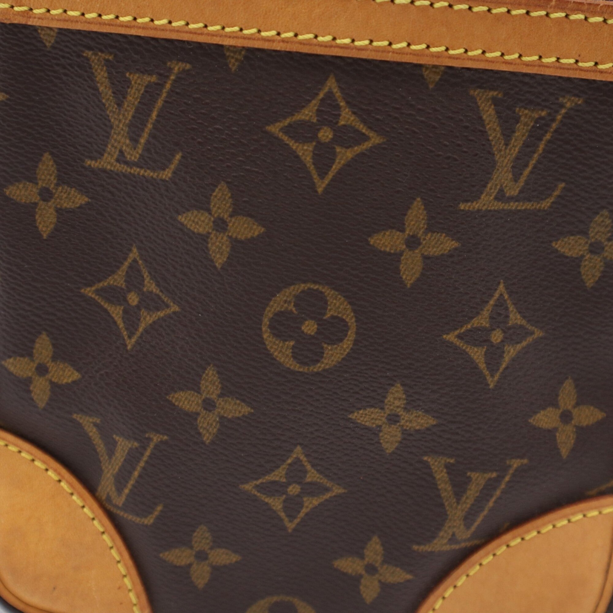 Louis Vuitton Monogram Beige Brown Shoulder Bag (Pre-Owned)