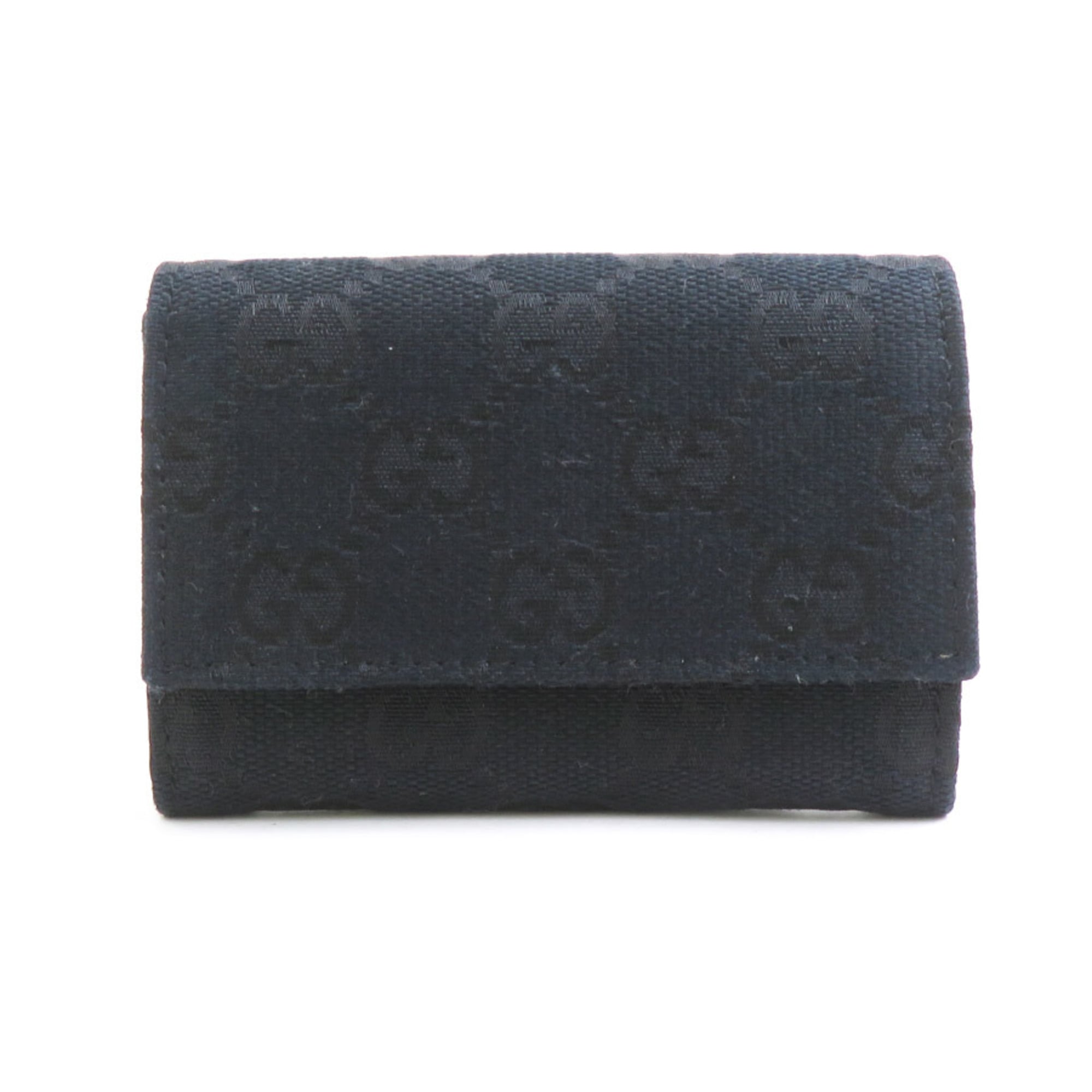 Gucci Black Gg Canvas Coin Purse/Coin Case (Pre-Owned)