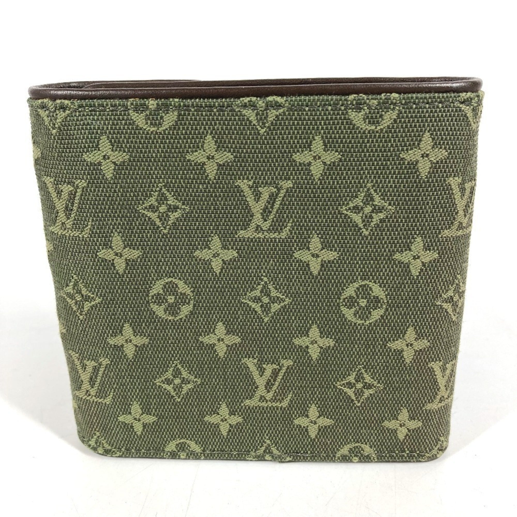 Louis Vuitton Khaki Monogram Mini Canvas Wallet (Tri-Fold) (Pre-Owned)