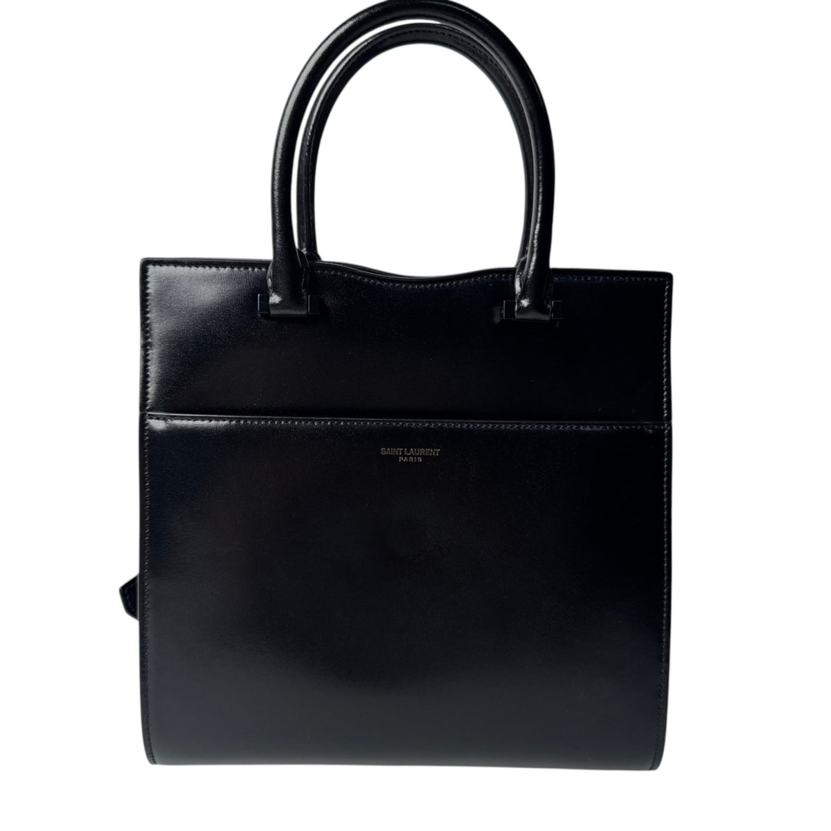 Saint Laurent Black Leather Handbag Shoulder Bag (Pre-Owned)