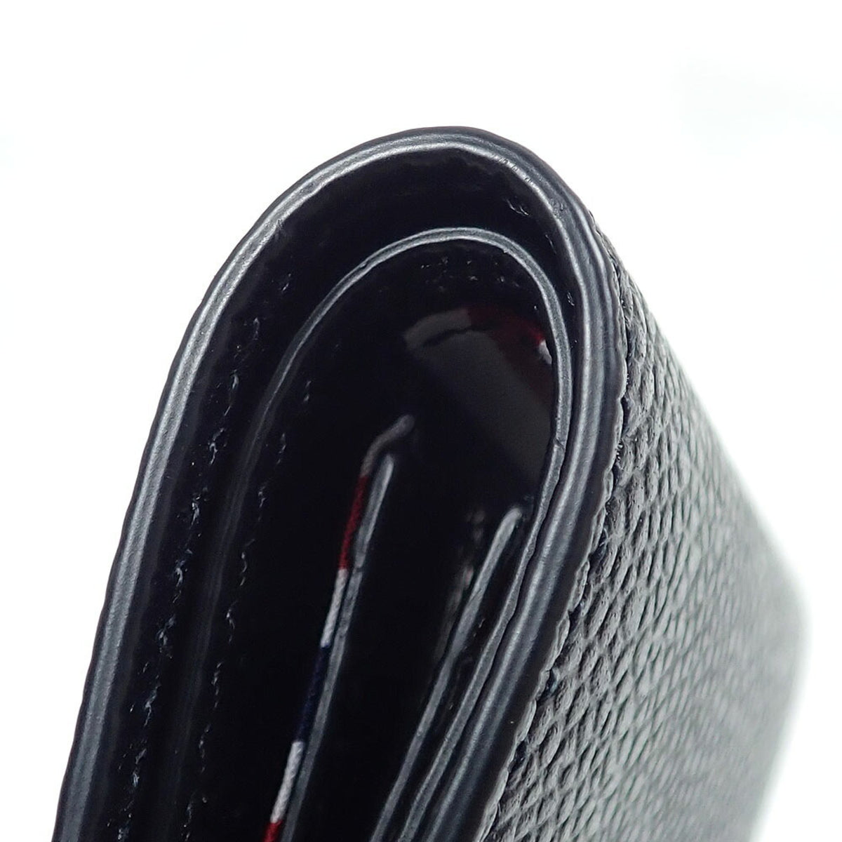 Thom Browne Black Leather Wallet (Bi-Fold) (Pre-Owned)
