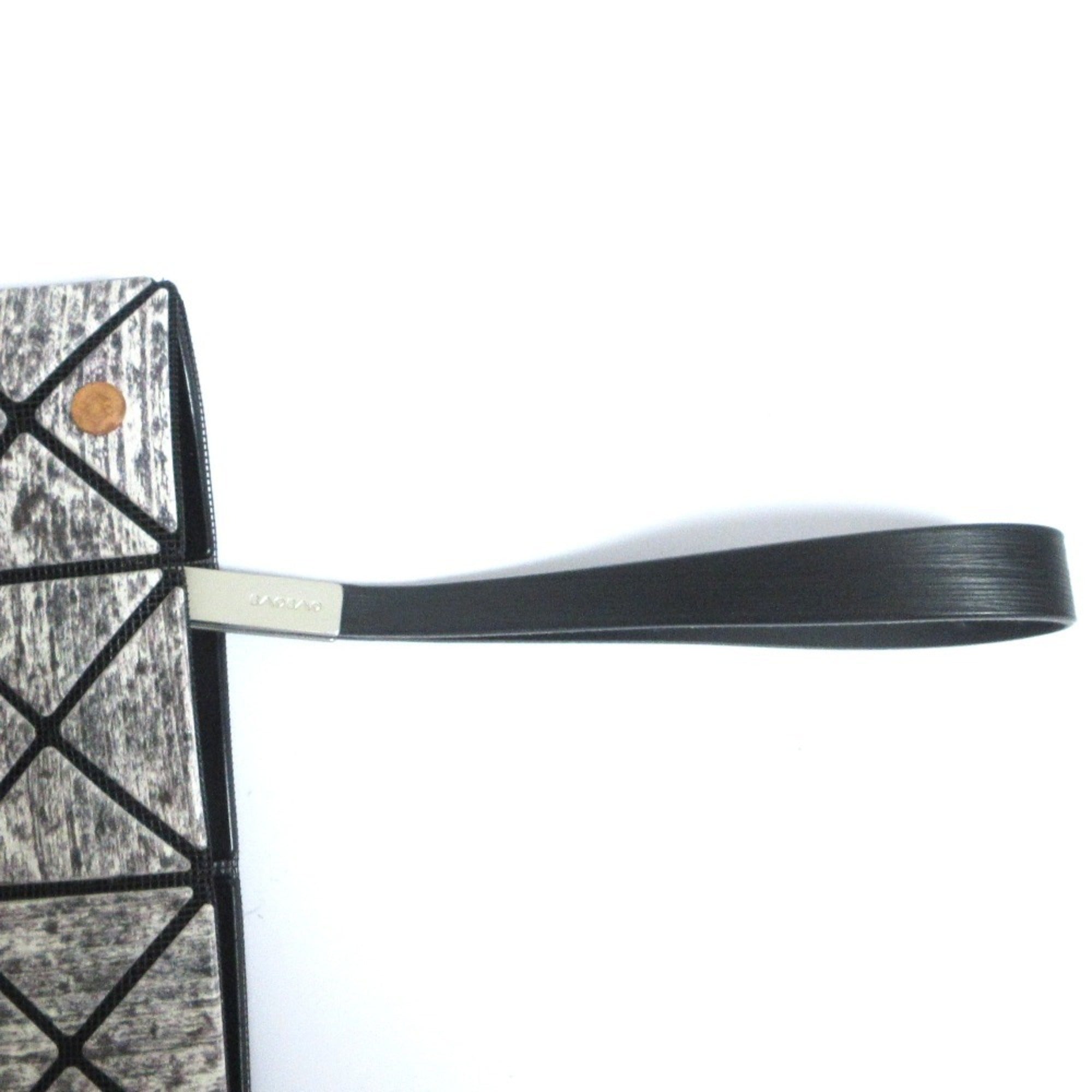 Issey Miyake Gray Nylon Polyester Elastane Brass Clutch Bag (Pre-Owned)