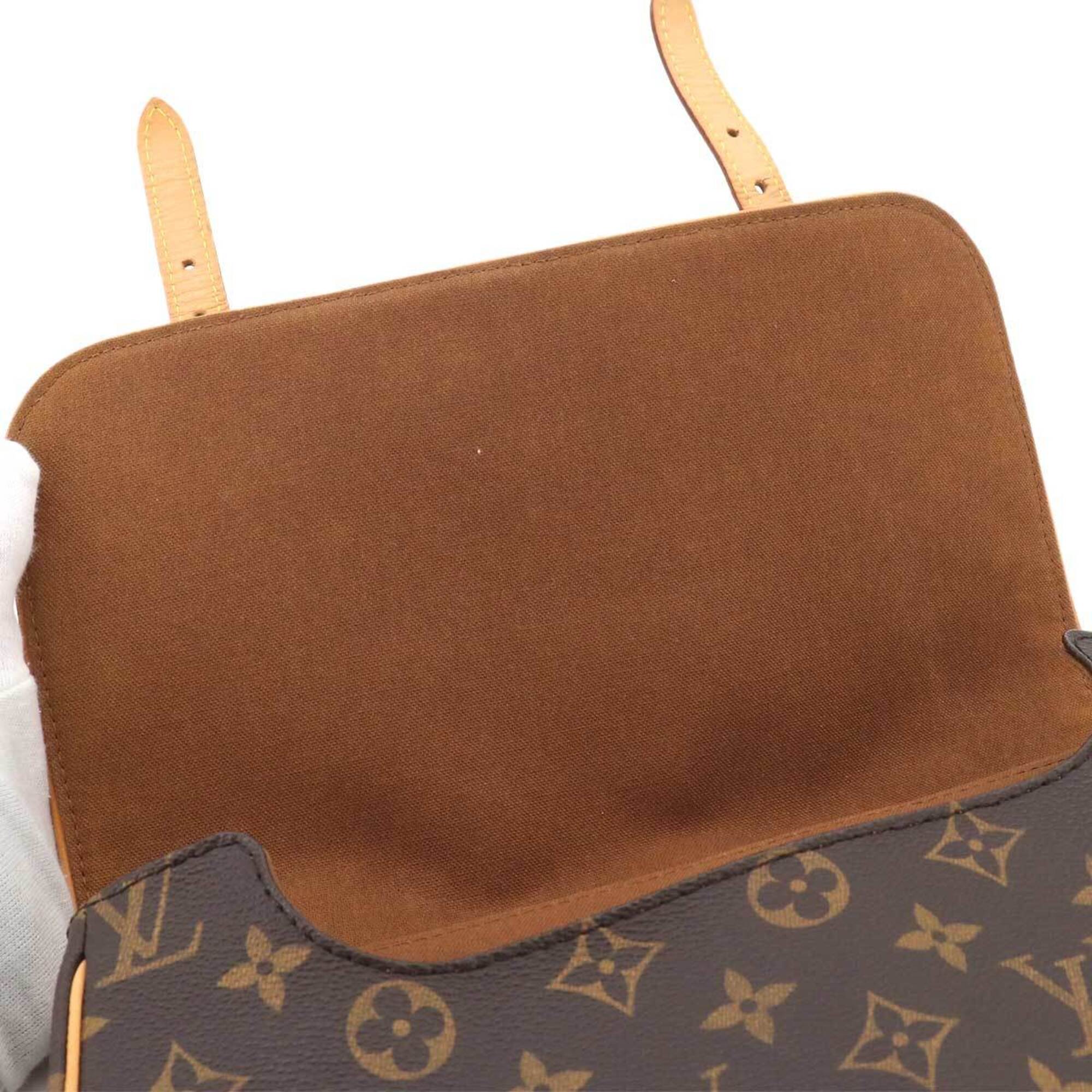 Louis Vuitton Brown Monogram Monogram Backpack Handbag Shoulder Bag (Pre-Owned)