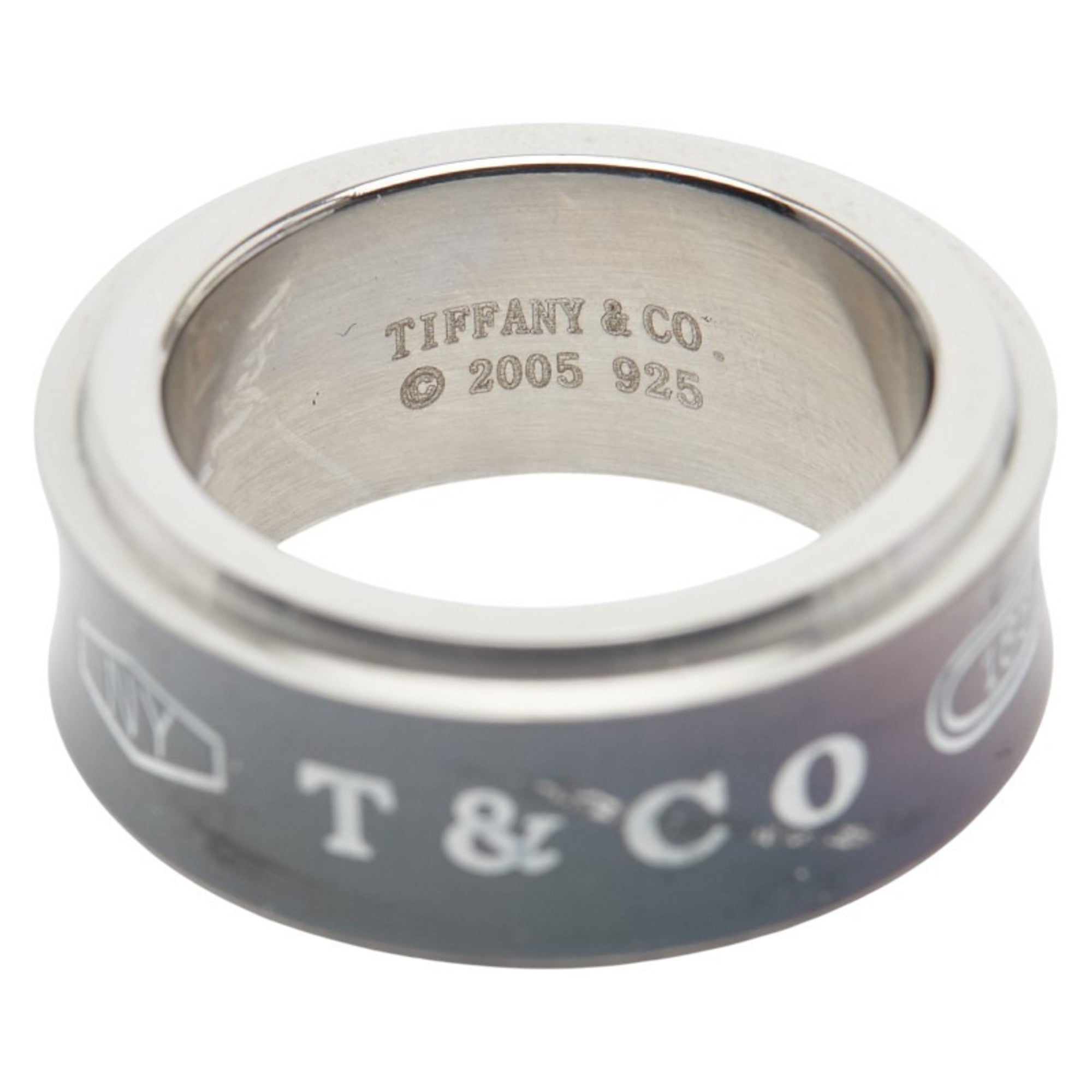 Tiffany Silver 925 Titanium Band Ring (Pre-Owned)