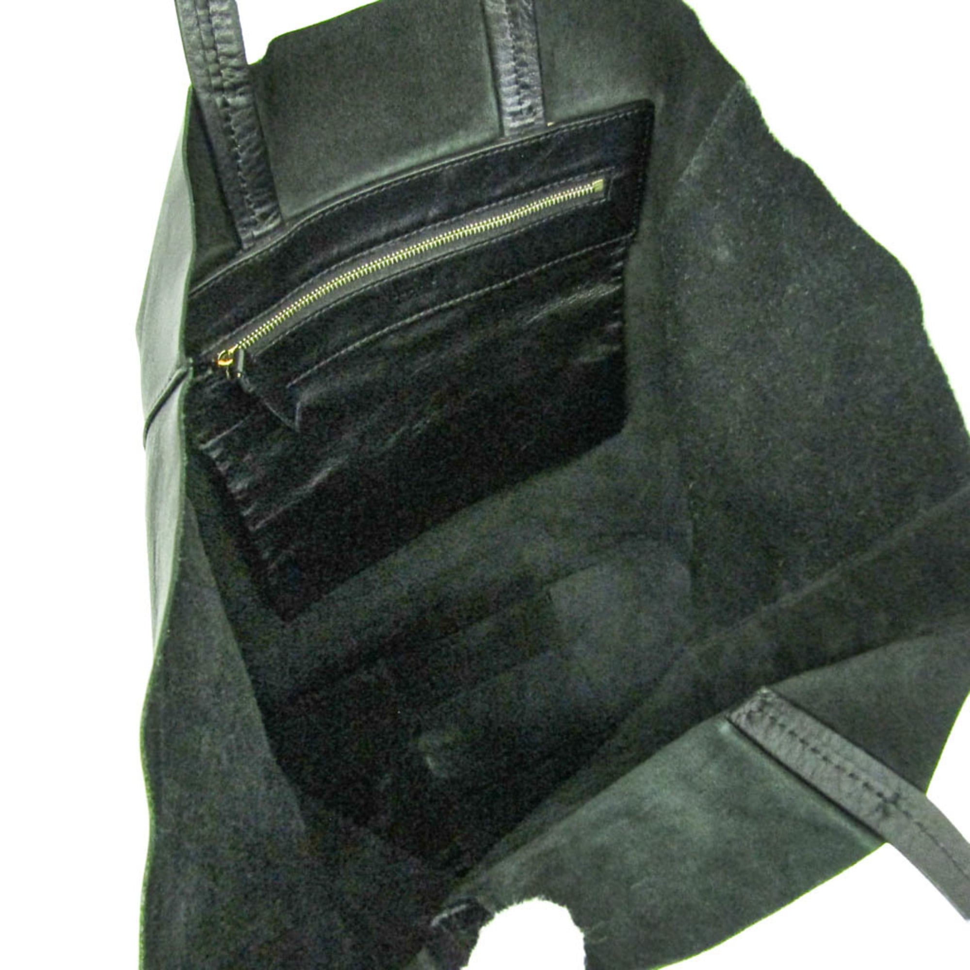 Celine Cabas Black Leather Tote Bag (Pre-Owned)