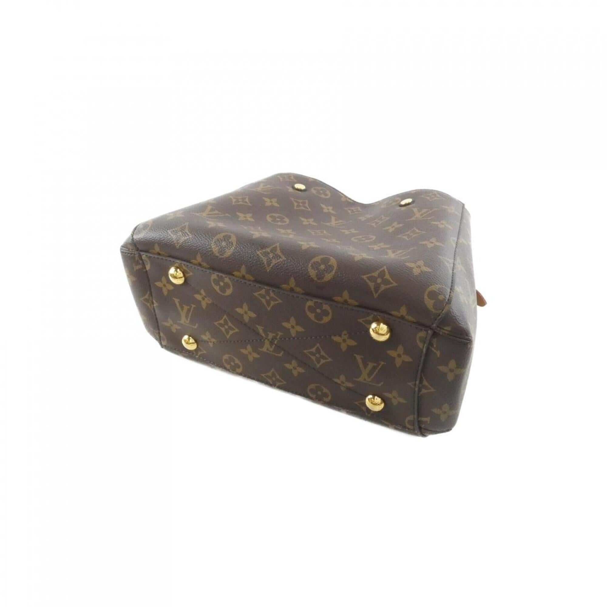 Louis Vuitton Monogram Marron Coated Canvas Handbag (Pre-Owned)