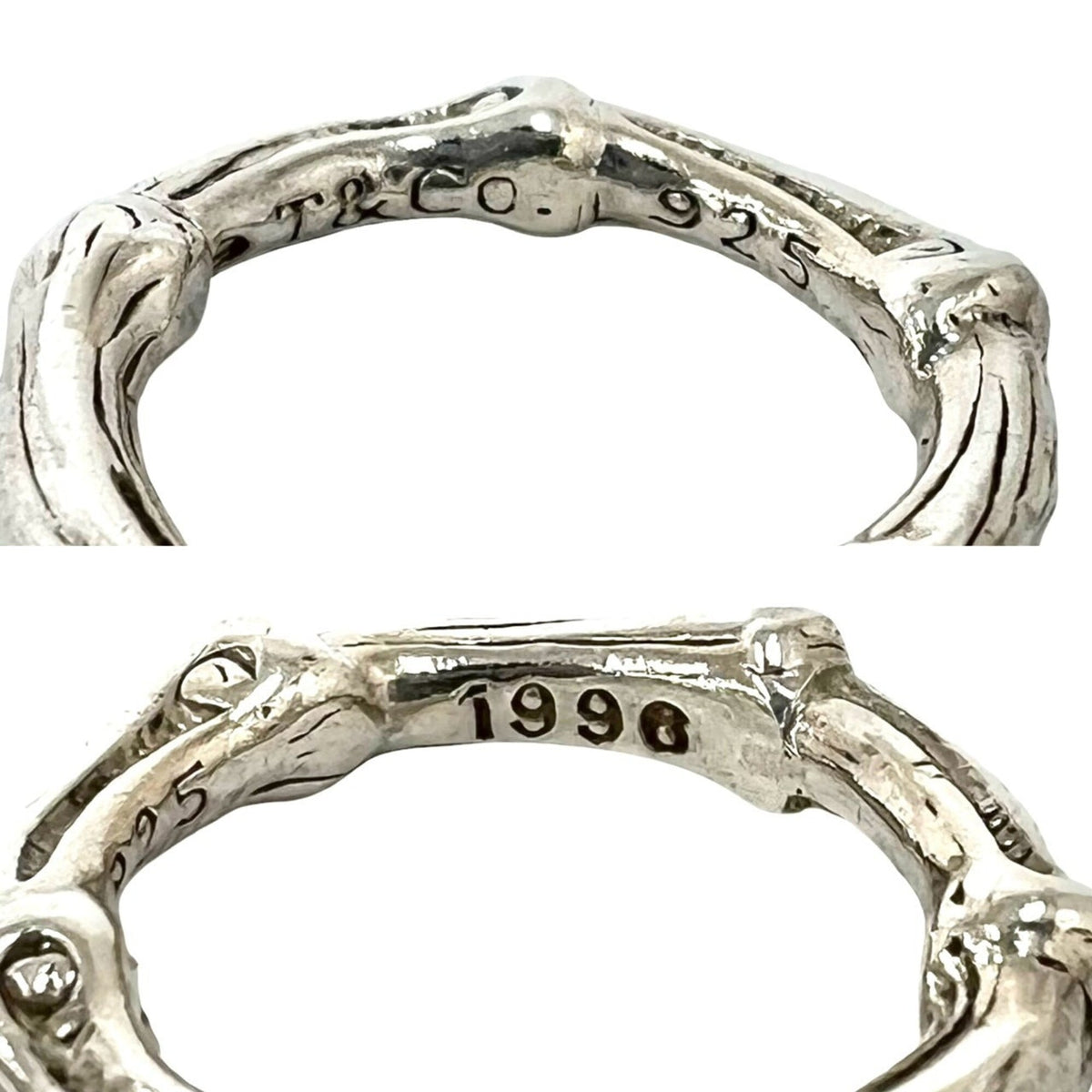Tiffany Silver Silver 925 Band Ring (Pre-Owned)