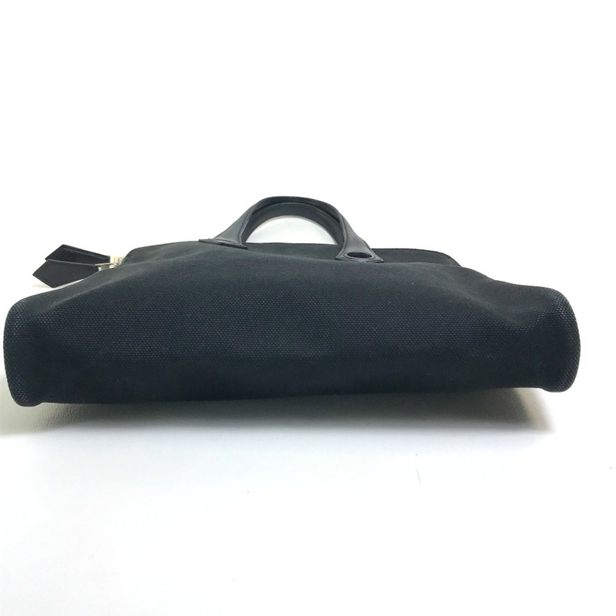 Hermes Black Toile H Handbag Tote Bag (Pre-Owned)
