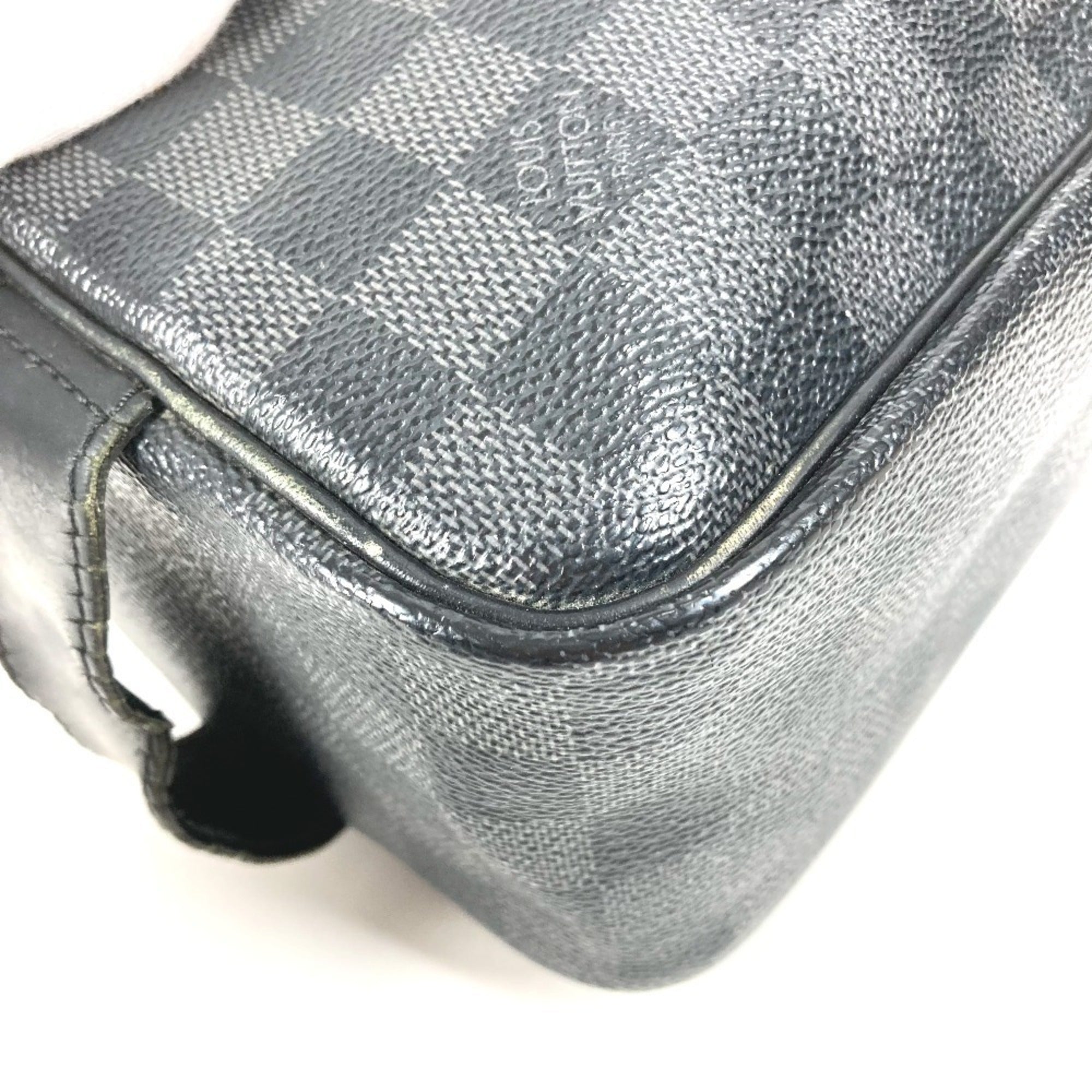 Louis Vuitton Black Damier Graphite Clutch Bag Handbag Pouch (Pre-Owned)