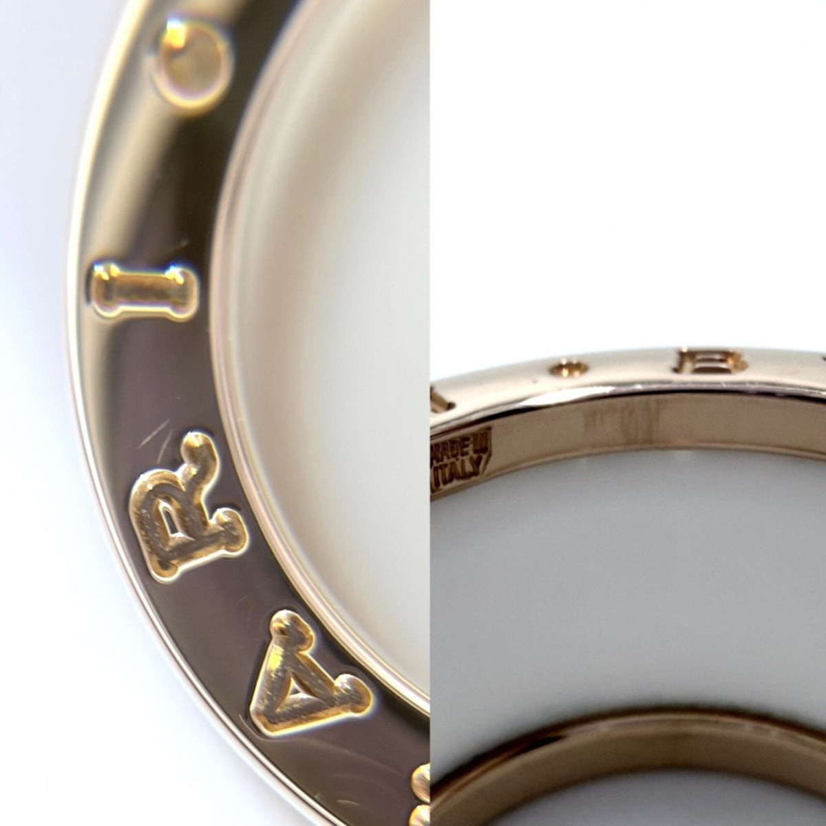 Bvlgari Pink Gold (18K) Ceramic Band Ring (Pre-Owned)