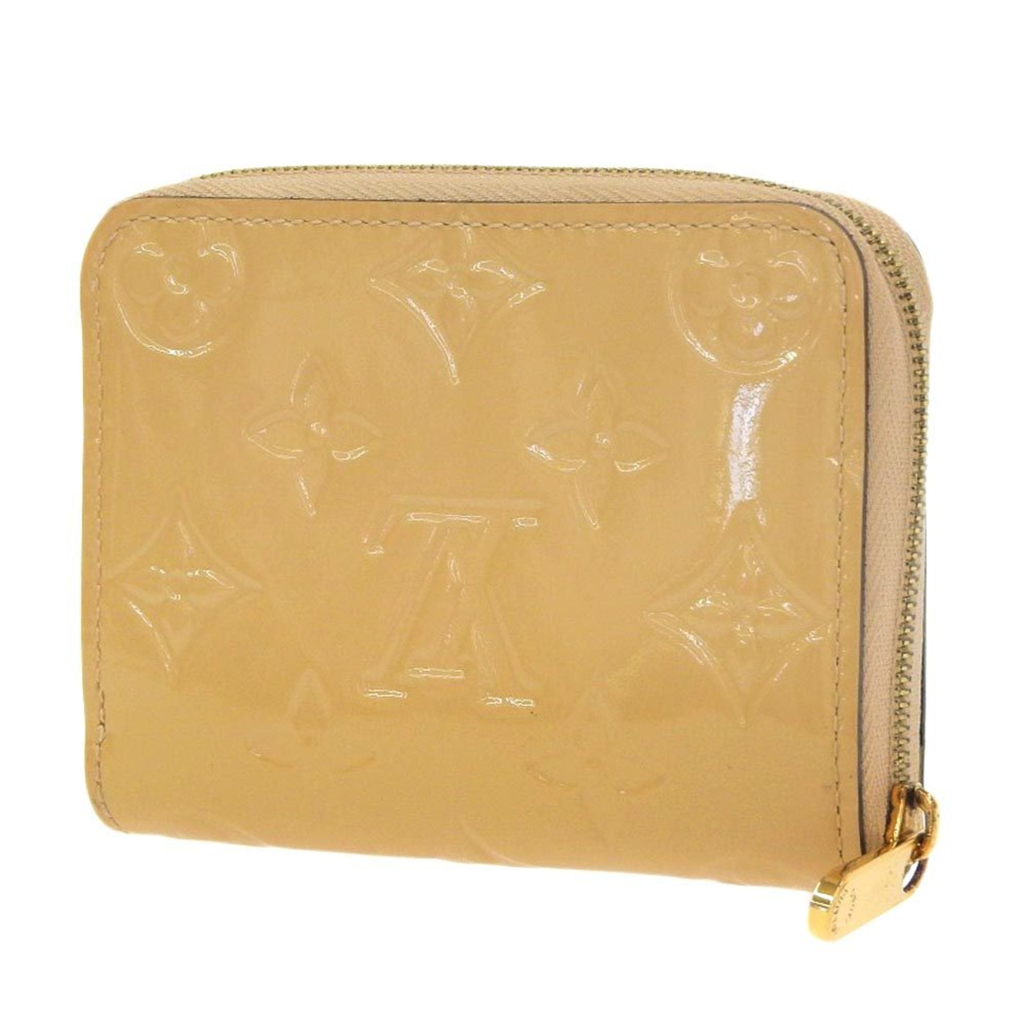 Louis Vuitton Monogram Vernis Beige Dune Monogram Vernis Coin Purse/Coin Case (Pre-Owned)