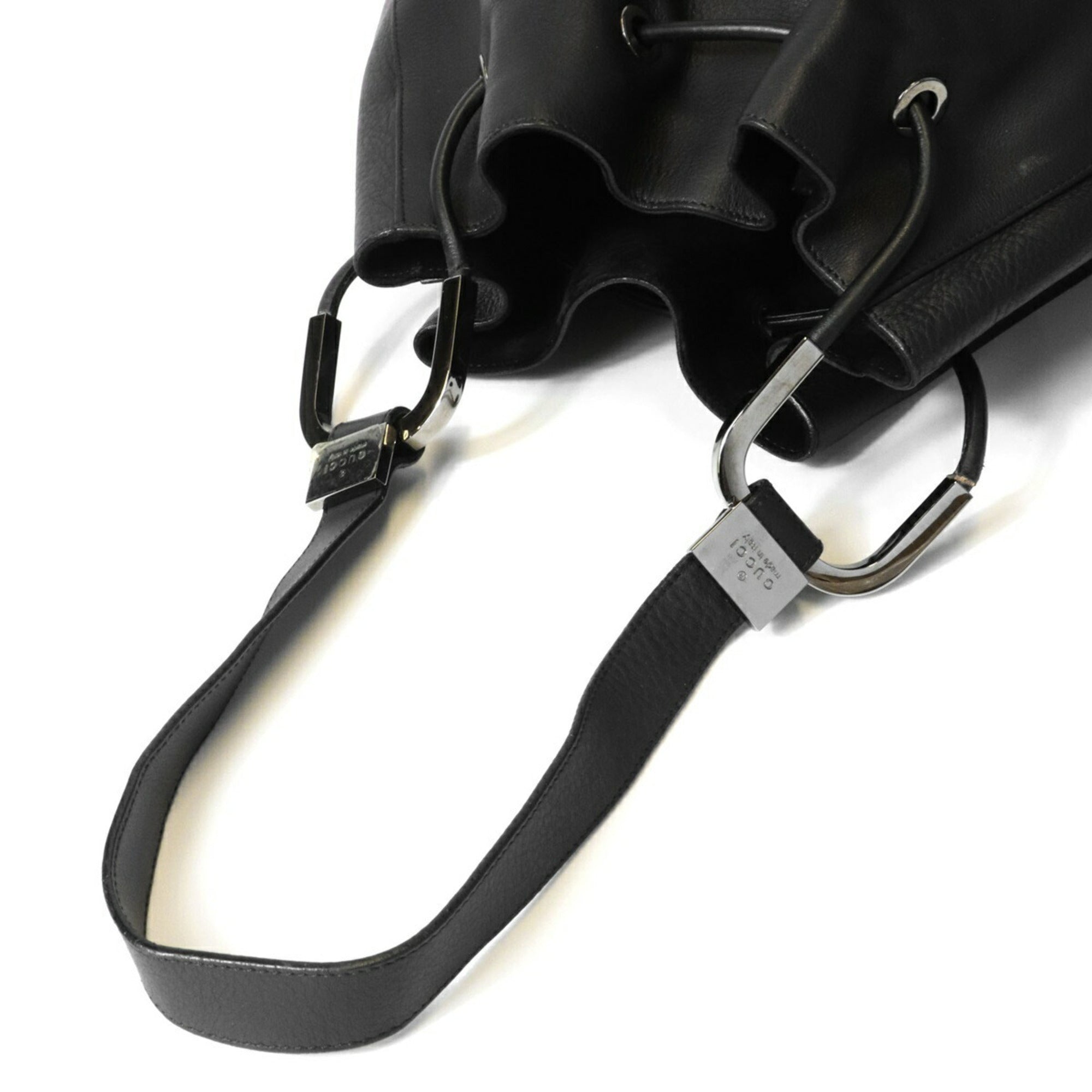 Gucci Black Leather Shoulder Bag (Pre-Owned)