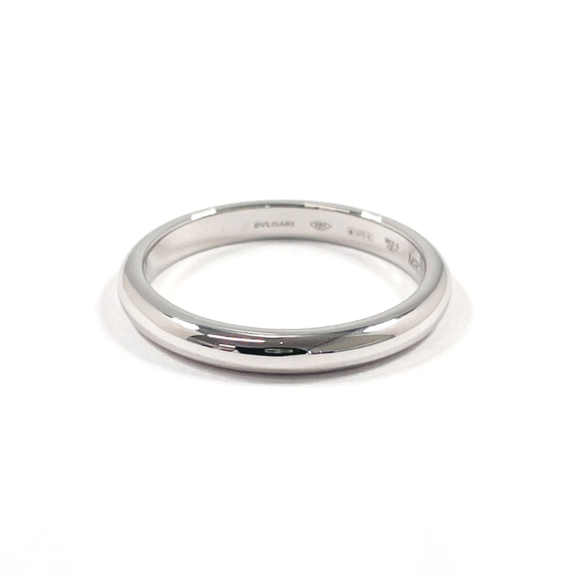 Bvlgari Silver Platinum 950 Wedding Ring (Pre-Owned)