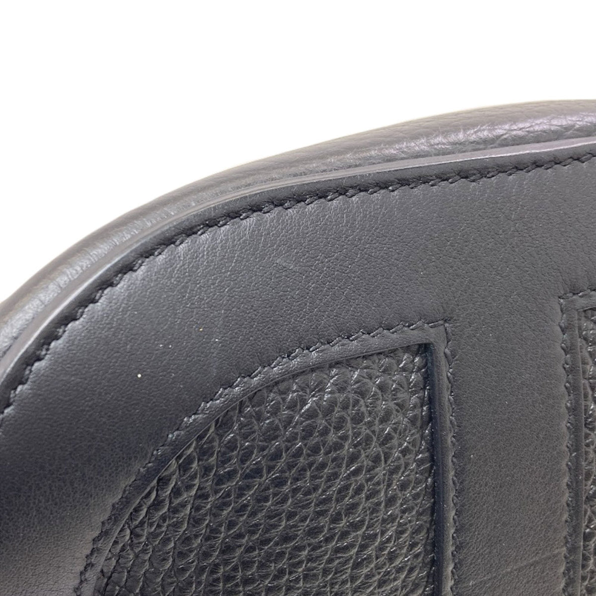 Hermes Black Taurillon Clemence Leather Handbag (Pre-Owned)
