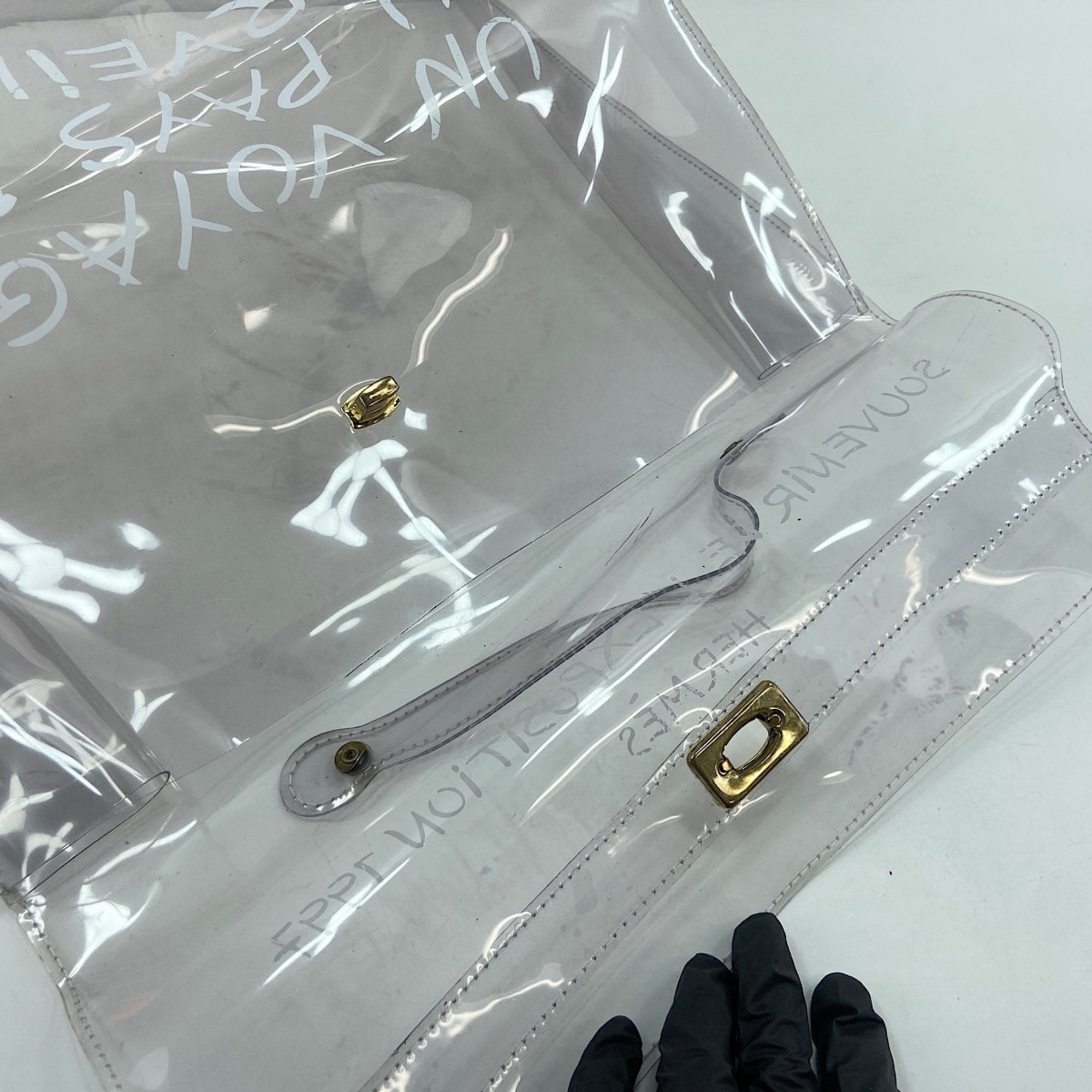 Hermes Clear Vinyl Handbag (Pre-Owned)