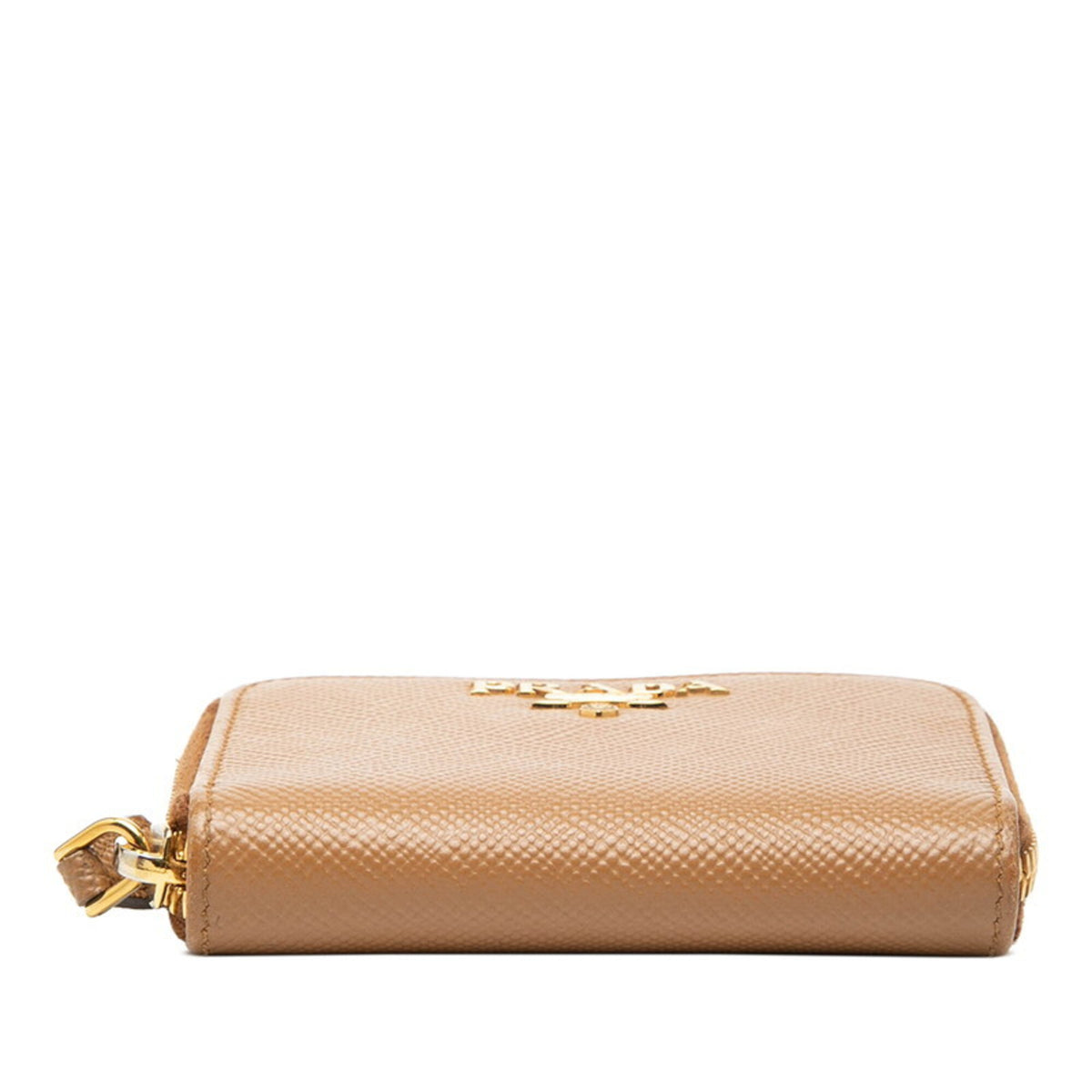 Prada Brown Leather Coin Purse/Coin Case (Pre-Owned)